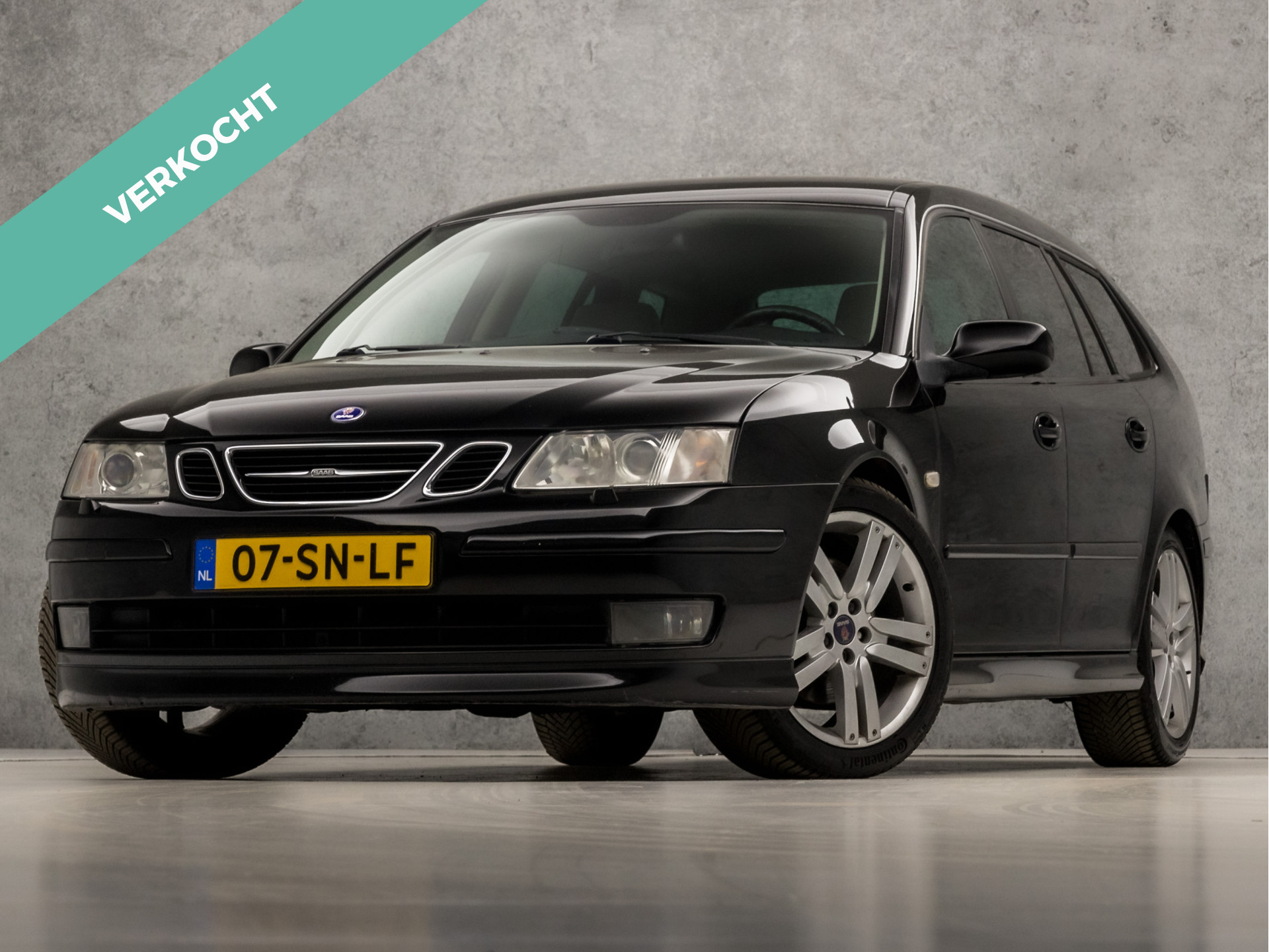 Saab 9-3 Sport Estate 2.8 V6 T Aero Sport 251Pk (YOUNGTIMER, ELEK STOELEN, LOGISCH NAP, STOELVERWARMING, SKILUIK, LEDEREN SPORTSTOELEN, CRUISE CONTROL, GETINT GLAS)