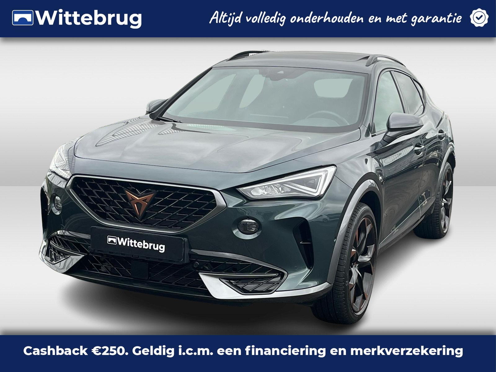 CUPRA Formentor 1.4 e-Hybrid VZ 245PK Performance / 19" LMV / Panoramadak / Digitale Cockpit / Stuur en Stoelverwarming / Achteruitrijcamera / Kuipstoelen