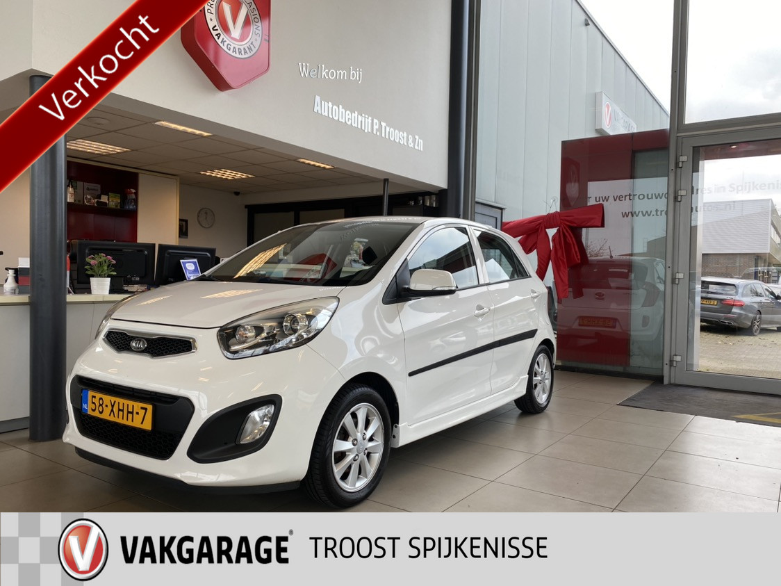 Kia Picanto 1.2 !!!!CVVT ISG Plus Pack,5Deurs,5Zits,Airco,Trekhaak,Elektrischpakket,Side-Skirts,Aux Usb Ipod Aansluiting,14 Inch lmv