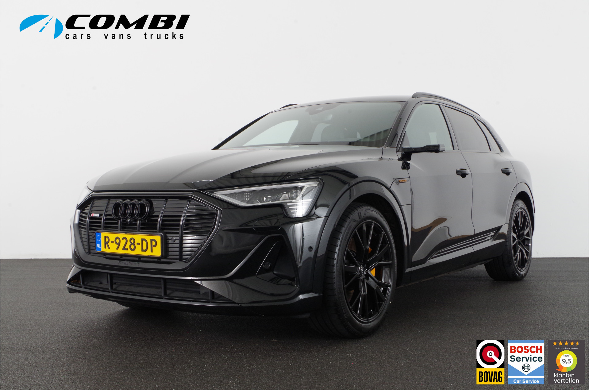Audi e-tron 55 quattro 95 kWh S line Black Edition > B&O/360°/22 kW/Matrix/Head-up/Memory bij viaBOVAG.nl