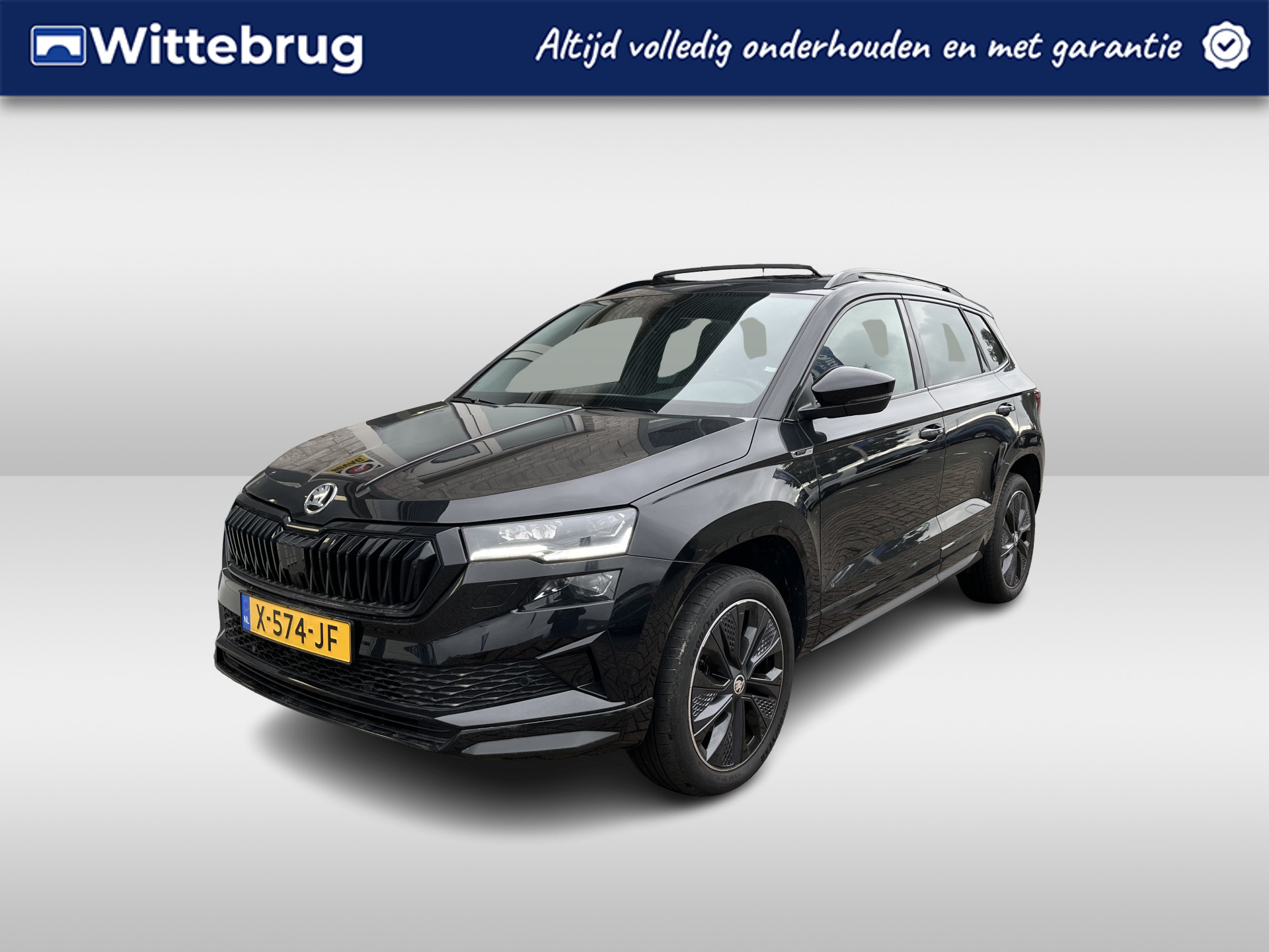 Škoda Karoq 1.5 TSI ACT Sportline Business / GARANTIE 12-2027/ AUTOMAAT/ PANO/ DIGITAL DASH/ MATRIX/ NAVI/ ACC/ CLIMA/ STOEL-STUURVERWARMING/ SMARTLINK/ DAB/ CAMERA