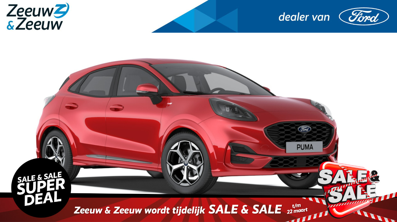 Ford Puma 1.0 EcoBoost Hybrid ST-Line | Nieuw model 2024 | €4000,- korting | Nieuw te bestellen |