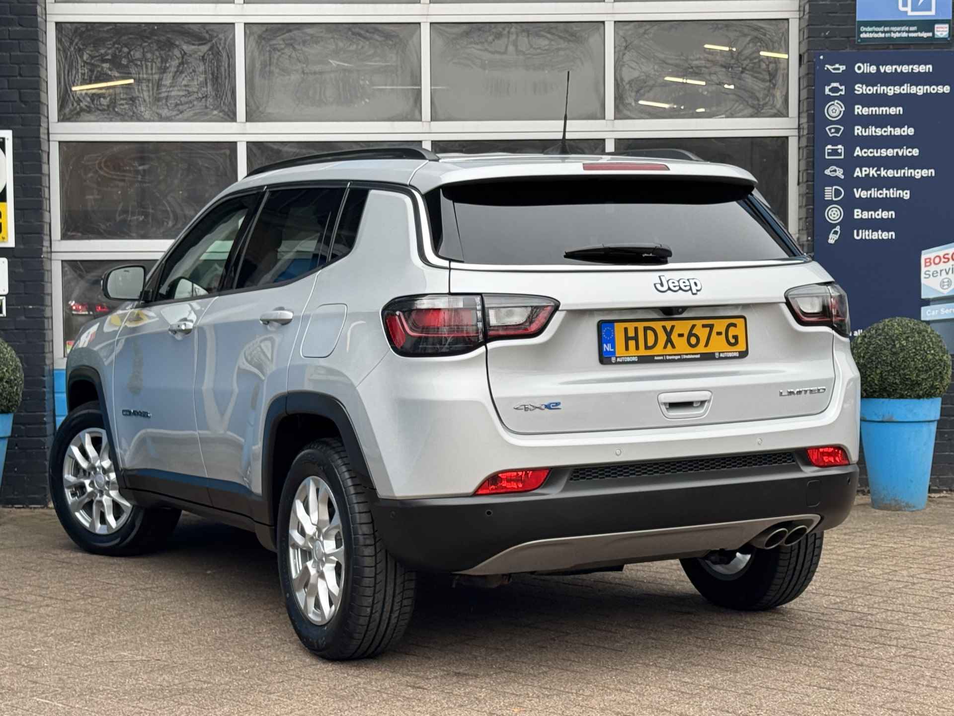 Jeep Compass 4xe 190 Plug-in Hybrid Electric Limited Lease Ed. Prijs Inclusief Onderhoud & 12 Maand BOVAG Garantie | Nieuwe Banden Rondom | Cruise Control Adaptief | - 3/40