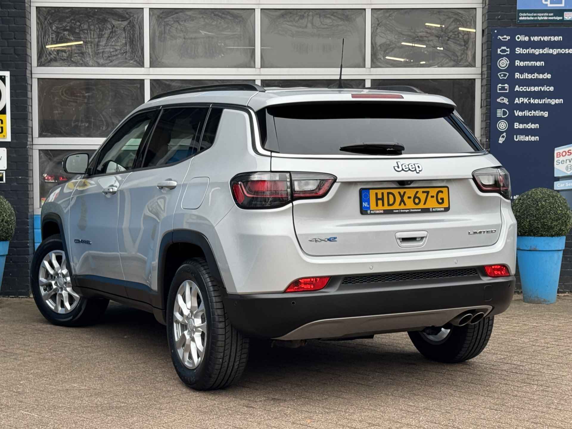 Jeep Compass 4xe 190 Plug-in Hybrid Electric Limited Lease Ed. Prijs Inclusief Onderhoud & 12 Maand BOVAG Garantie | Nieuwe Banden Rondom | Cruise Control Adaptief | - 36/40