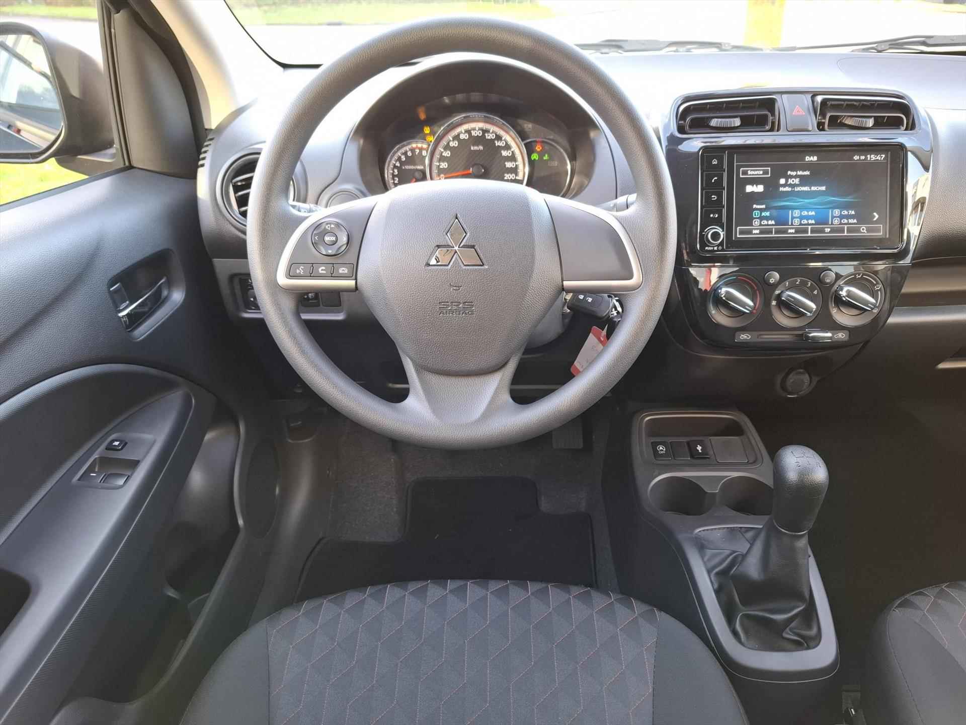 Mitsubishi Space Star 1.2 71pk Active | NIEUW | Airconditioning | Apple car play | Android auto - 5/27