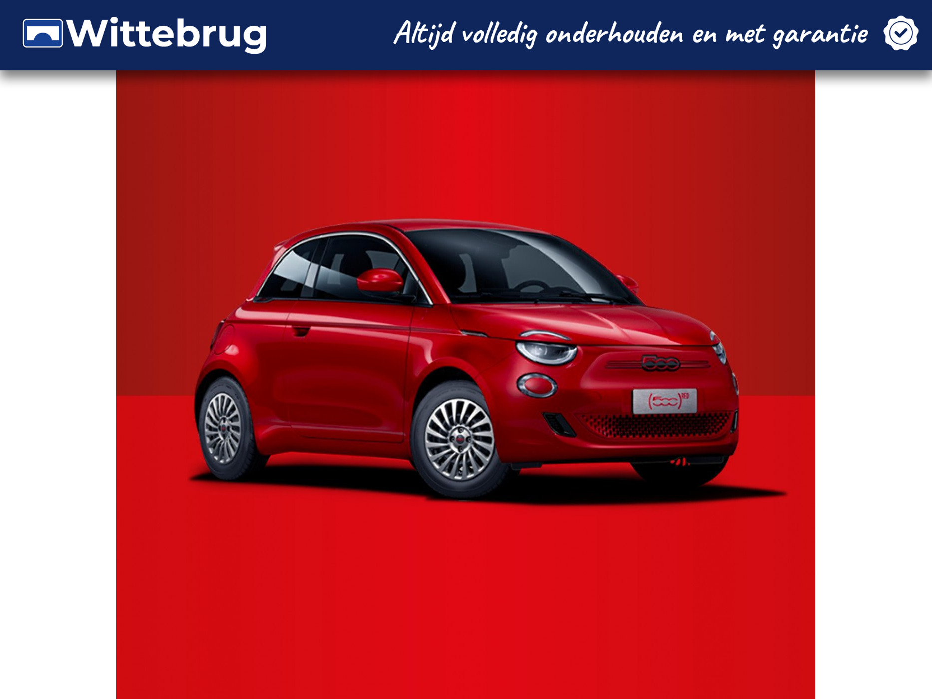 Fiat 500 RED 24 kWh MEGA AANBIEDING !!!