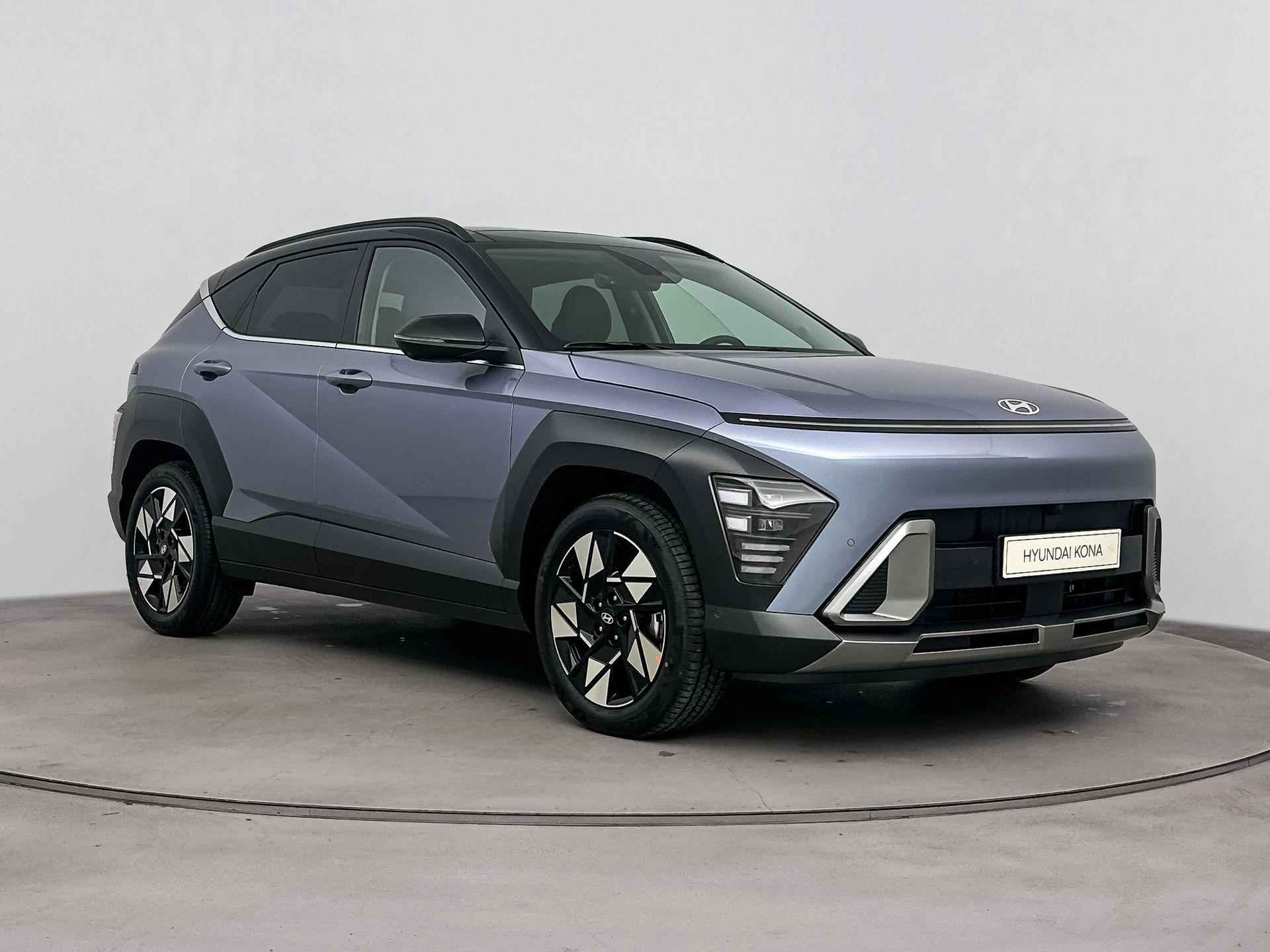 Hyundai Kona 1.6 GDI HEV Premium Sky | Incl. €1500,- Smart Bonus! | Panoramadak | Leer | Memory | 18" Lm-wielen | Stoel + stuurverwarming | Navigatie | 360 Camera | Adaptive cruise control | - 7/32