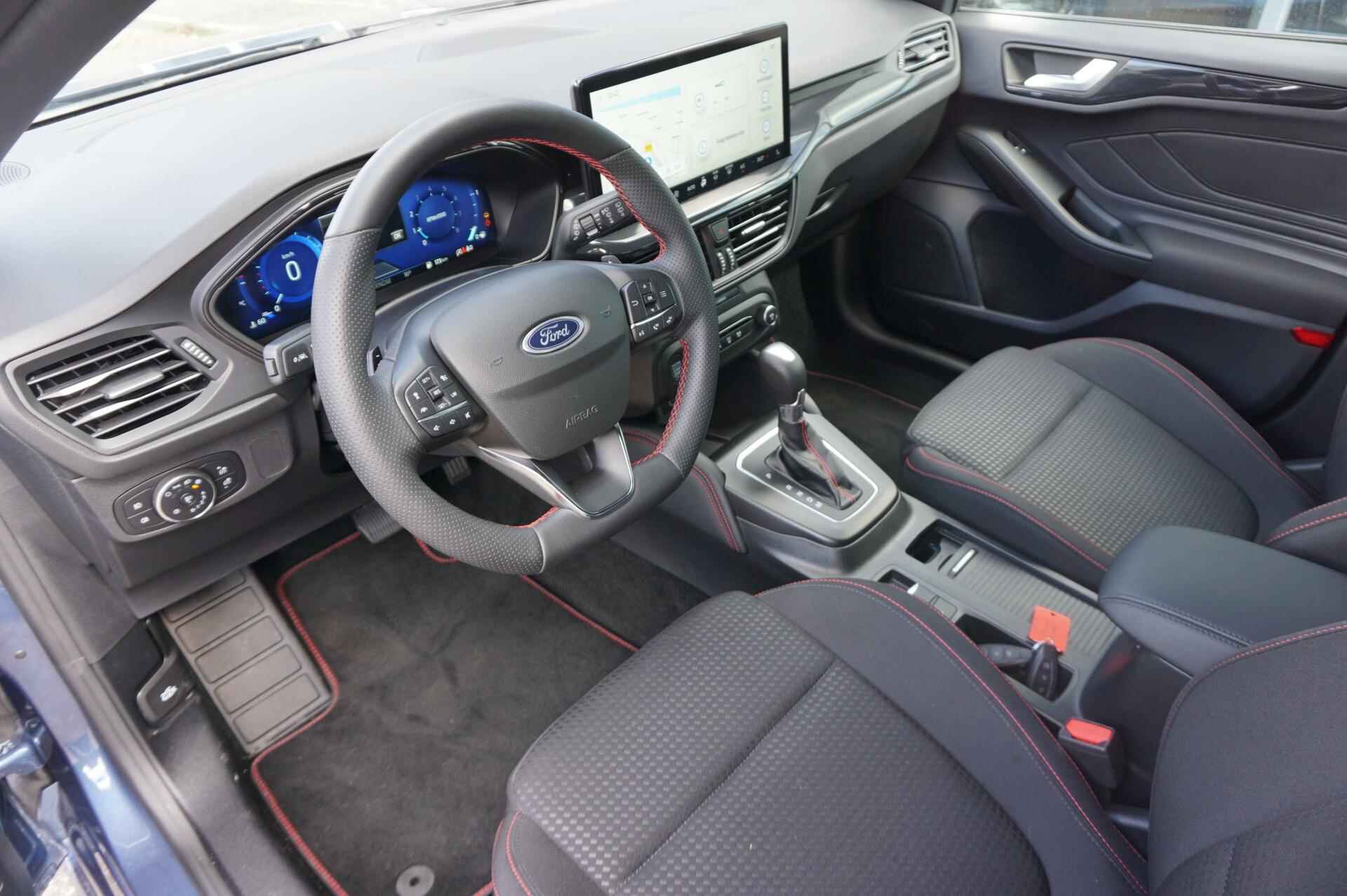 Ford Focus 1.0 EcoBoost Hybrid ST Line 125PK Automaat SYNC 4 Groot Scherm Winterpack Adaptieve Cruise Climate Navi Camera Blind Spot Full LED  *1500KG Trekgewicht* - 12/35