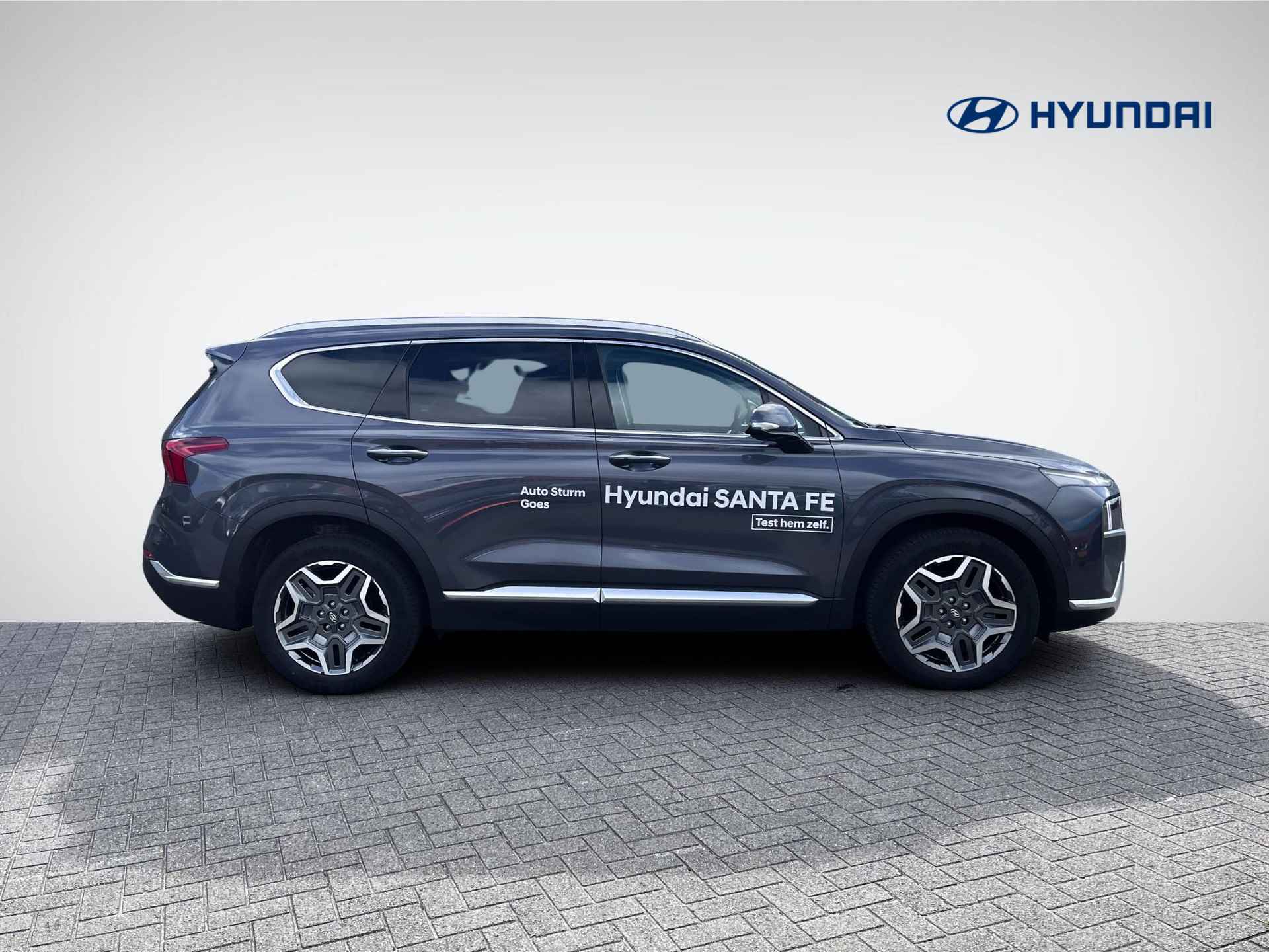 Hyundai Santa Fe 1.6 T-GDI HEV Premium Sky | Panoramadak | Leder | Stuur- + Stoelverwarming | Head-Up Display | Geheugenstoel | Rijklaarprijs! - 3/33