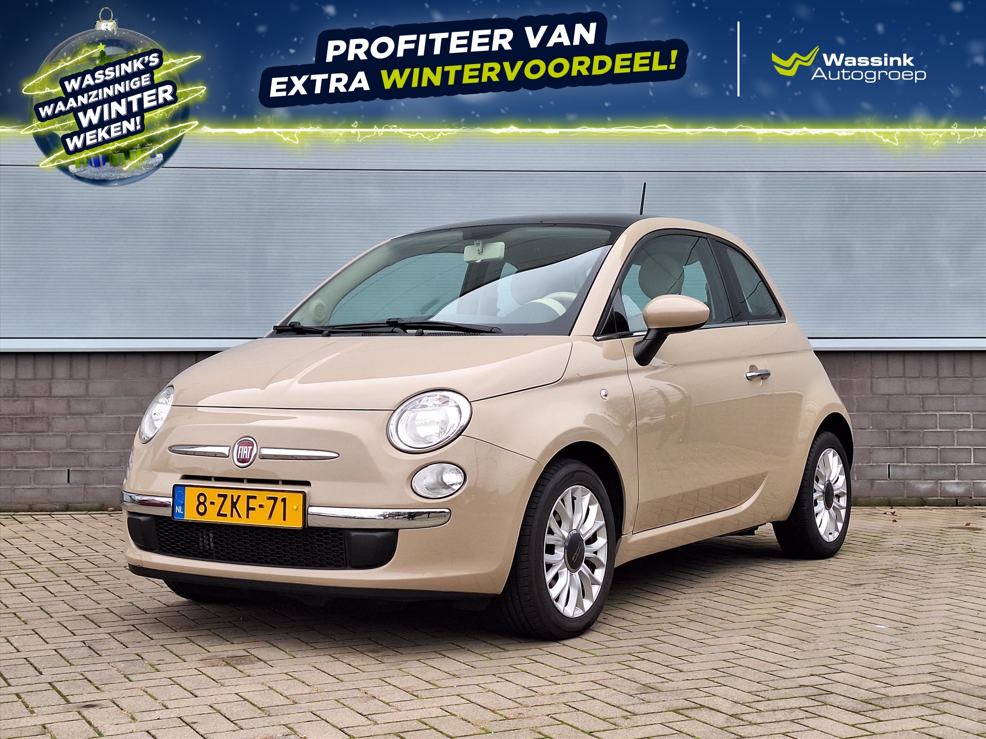 FIAT 500 TWIN AIR 85 Lounge | Parkeersensoren | Spraakbediening | Radio | Panorama Dak