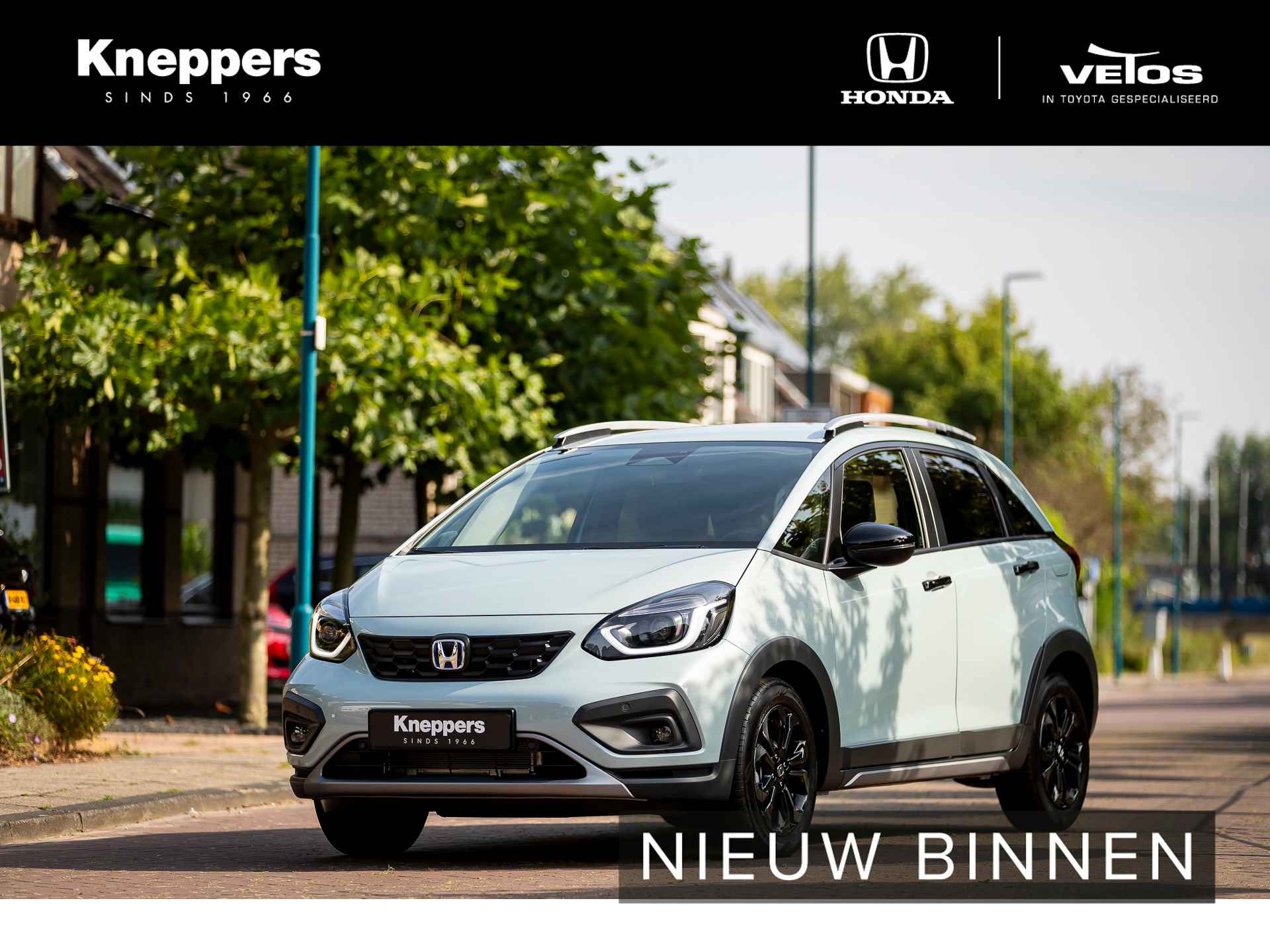 Honda Jazz 1.5 e:HEV Advance Crosstar Navigatie, Parkeersensoren V+A, Apple/Android , All-in Rijklaarprijs