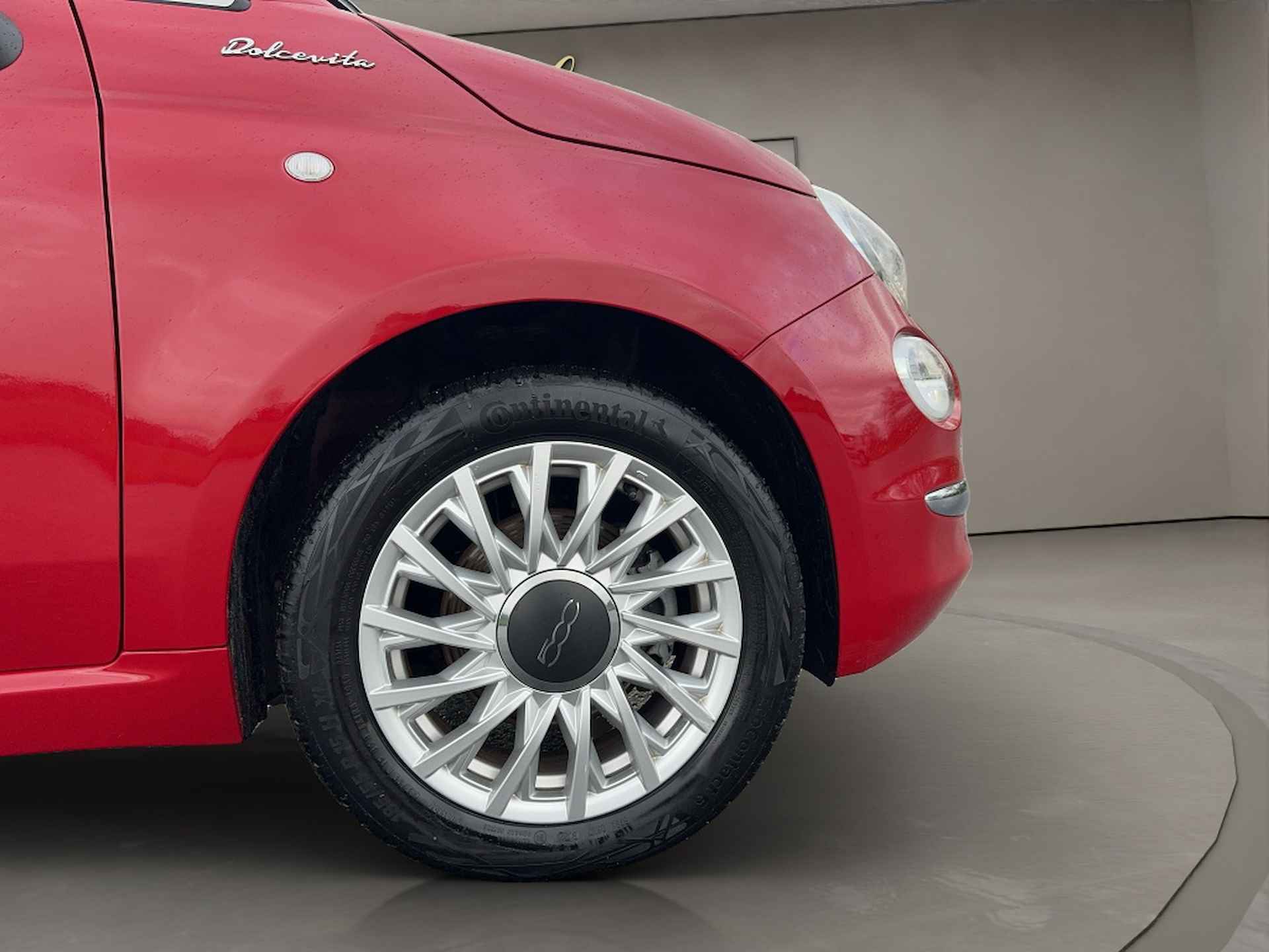 Fiat 500 1.0 Hybrid Dolcevita 2023 ROOD | Panoramadak | Airco | Apple Car - 7/22