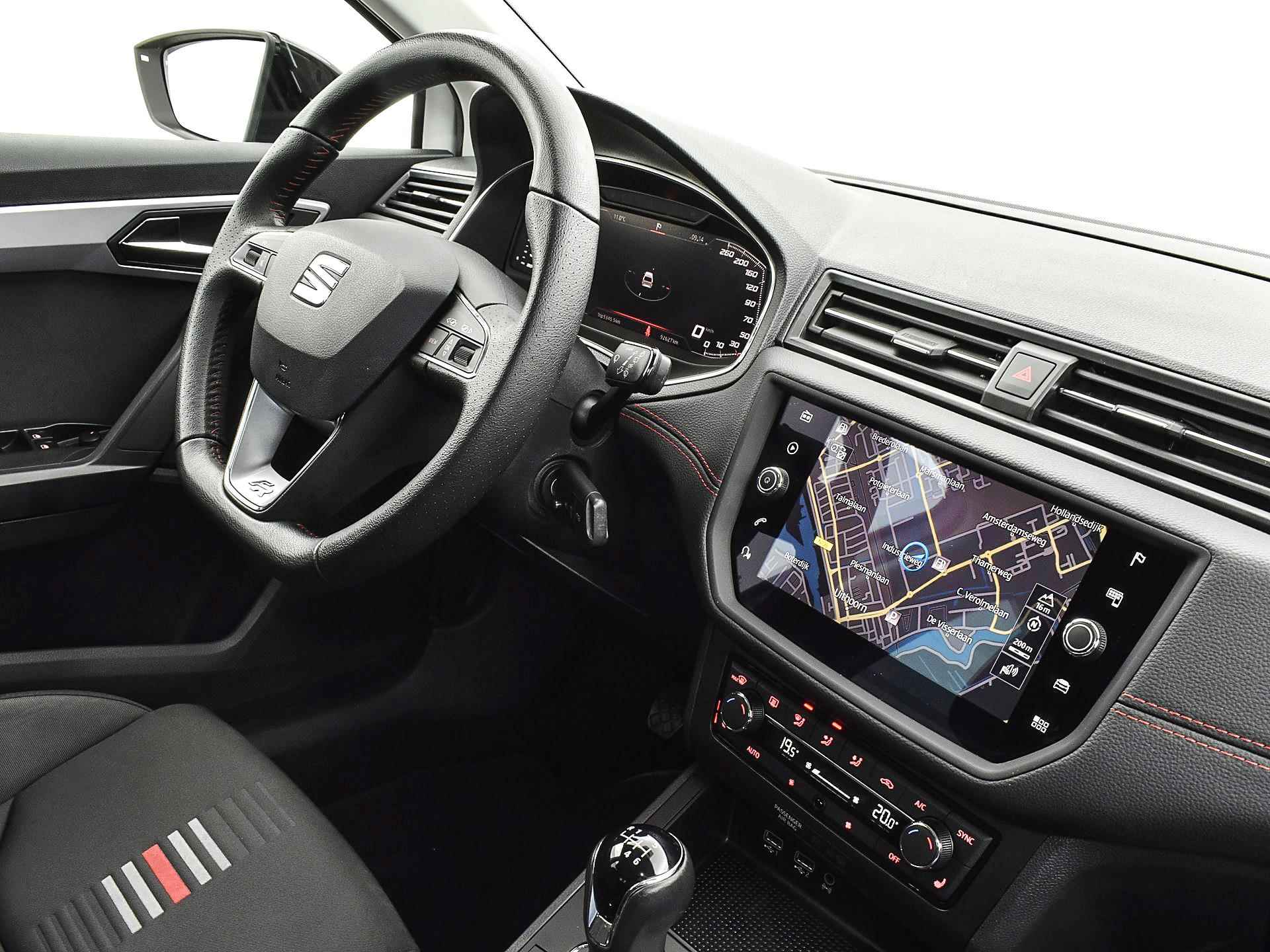 SEAT Ibiza 1.0 Tsi 115pk FR Business Intense | Climatronic | Cruise Control | P-Sensoren | Camera | Navi | Full Link | Virtual Cockpit | 17'' Inch | 12 Maanden BOVAG-Garantie - 12/30