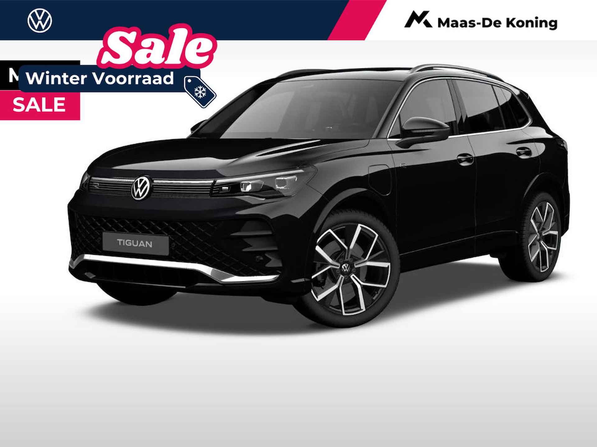 Volkswagen Tiguan R-Line-Edition 1.5 eHybrid 150 kW / 204 pk SUV 6 v · Black style pakket · Comfort pakket · Trekhaak incl. aanhangermanoeuvreerhulp (Trailer Assist) - 1/7