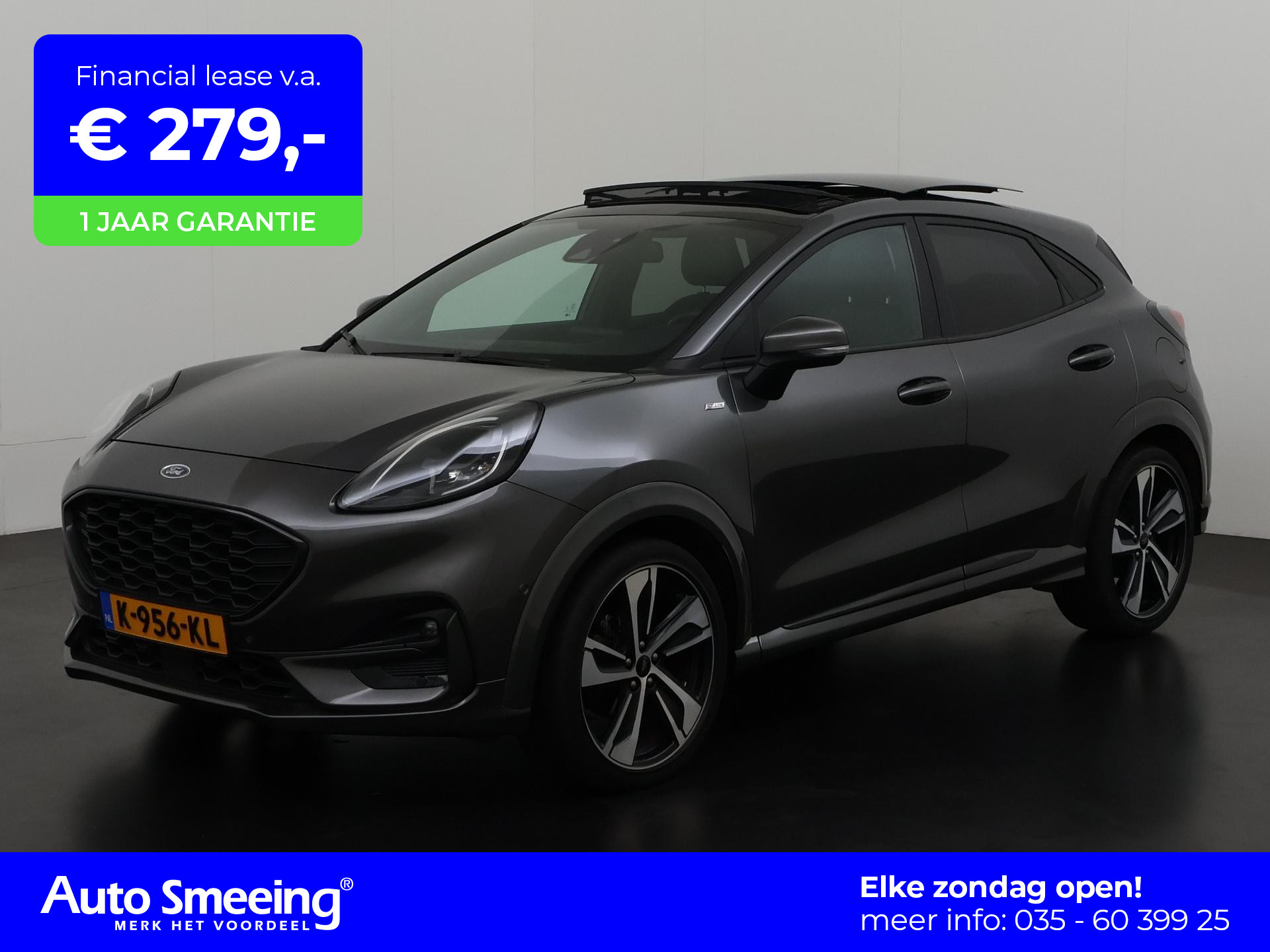 Ford Puma 1.0 EcoBoost Hybrid ST-Line X Tech-Edition | Panoramadak | Camera | Bang & Olufsen | Zondag Open!