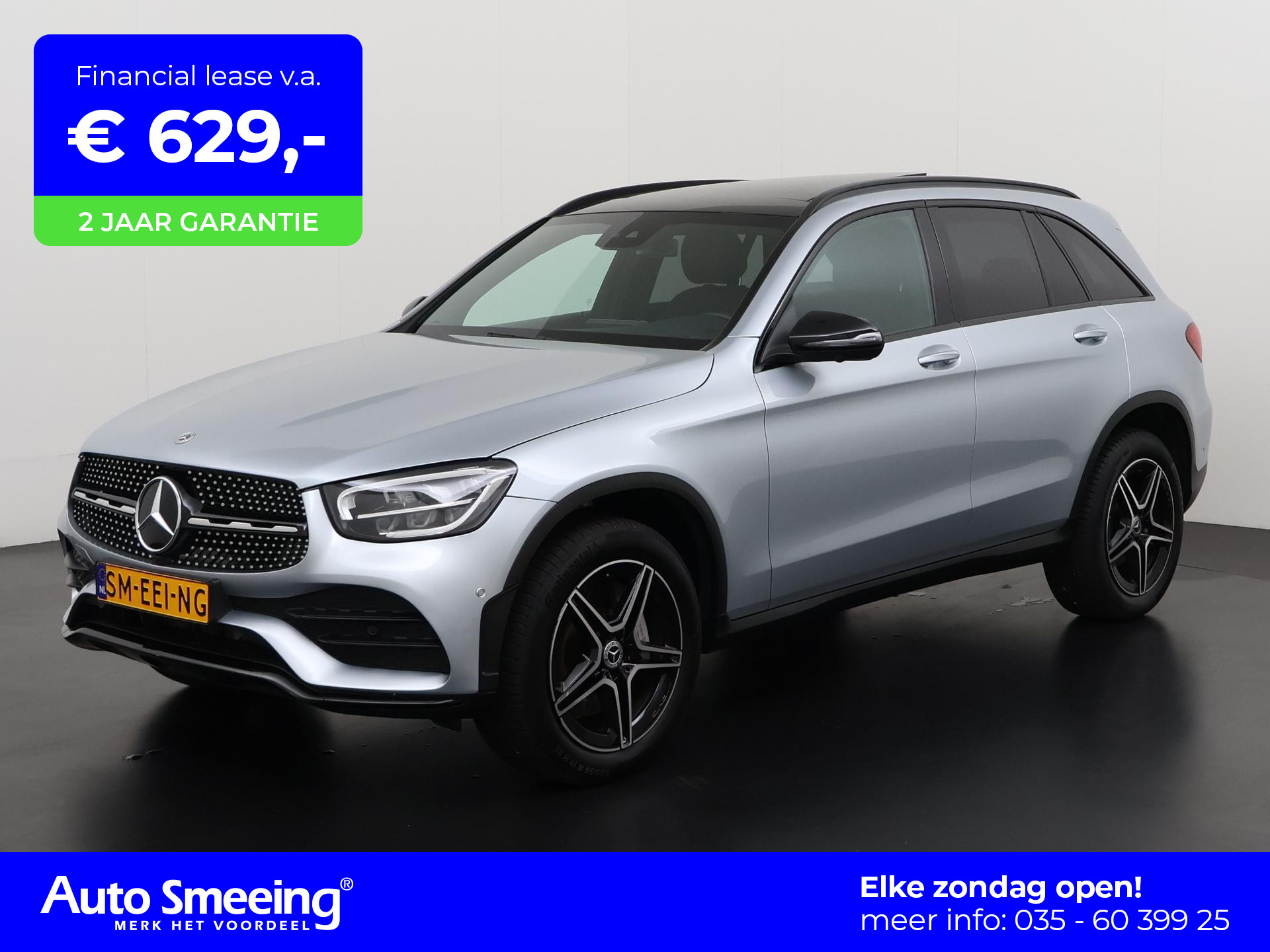 Mercedes-Benz GLC-klasse 300e 4MATIC Premium AMG Night | Trekhaak | Panoramadak | 360 Camera | Zondag Open!