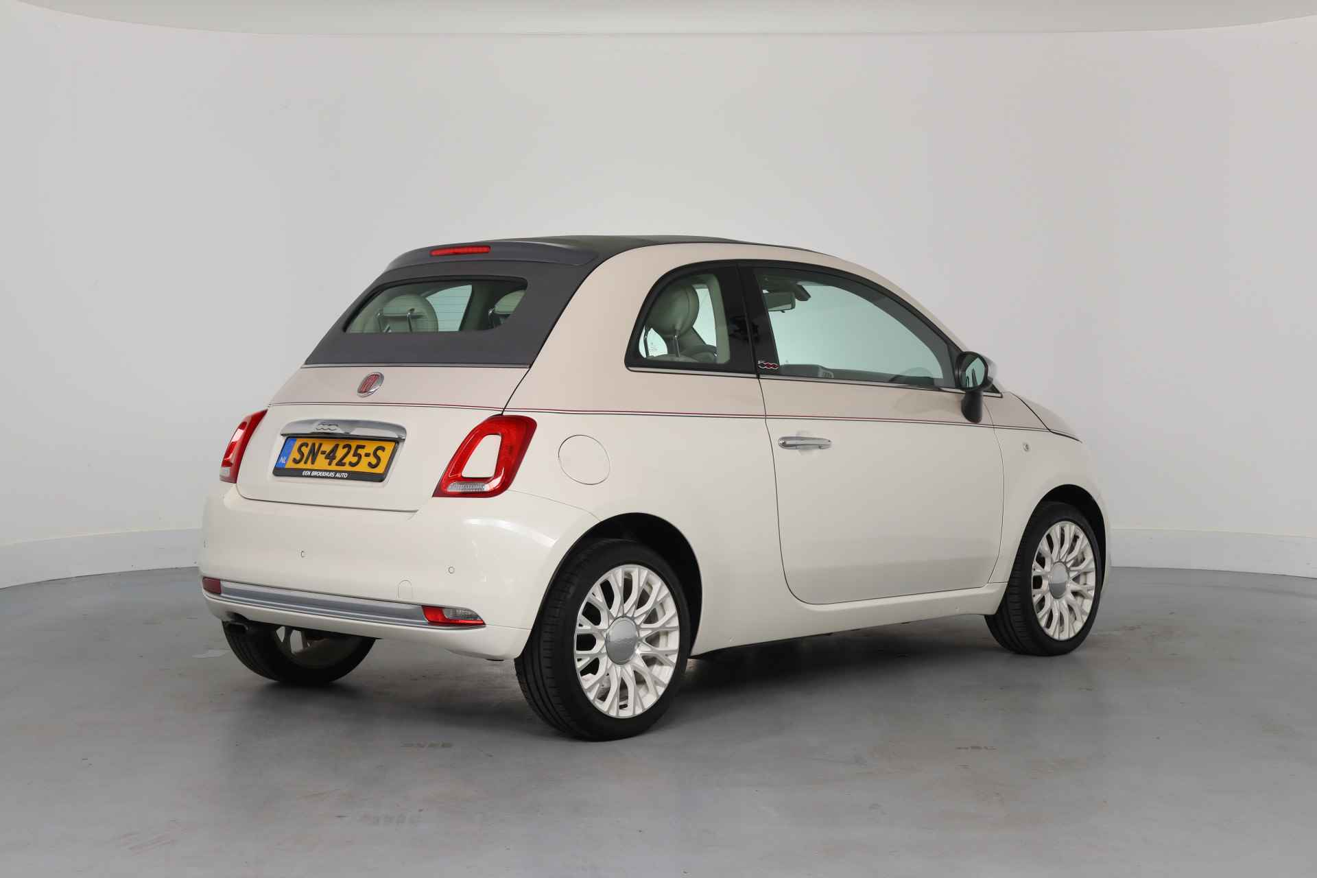 Fiat 500C 0.9 TwinAir Turbo 60th Anniversary | Automaat | Leder | Navi | Xenon | Cruise | DAB | Clima | Parkeersensoren | Lichtmetalen Vel - 3/34