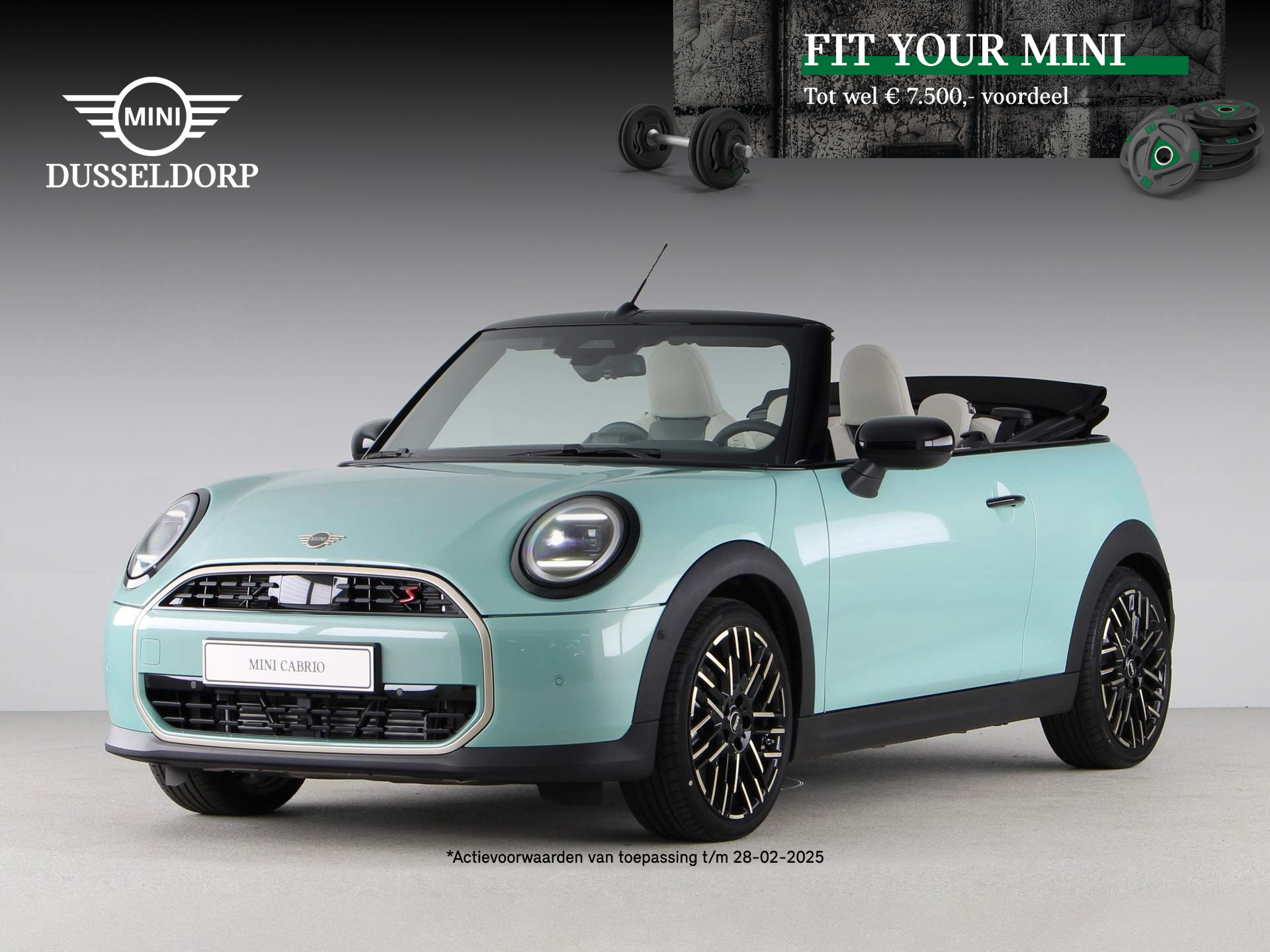 MINI Cooper Cabrio S Favoured Pakket M PRIVATE LEASE EUR 859,- (48 mnd/10.000 km)