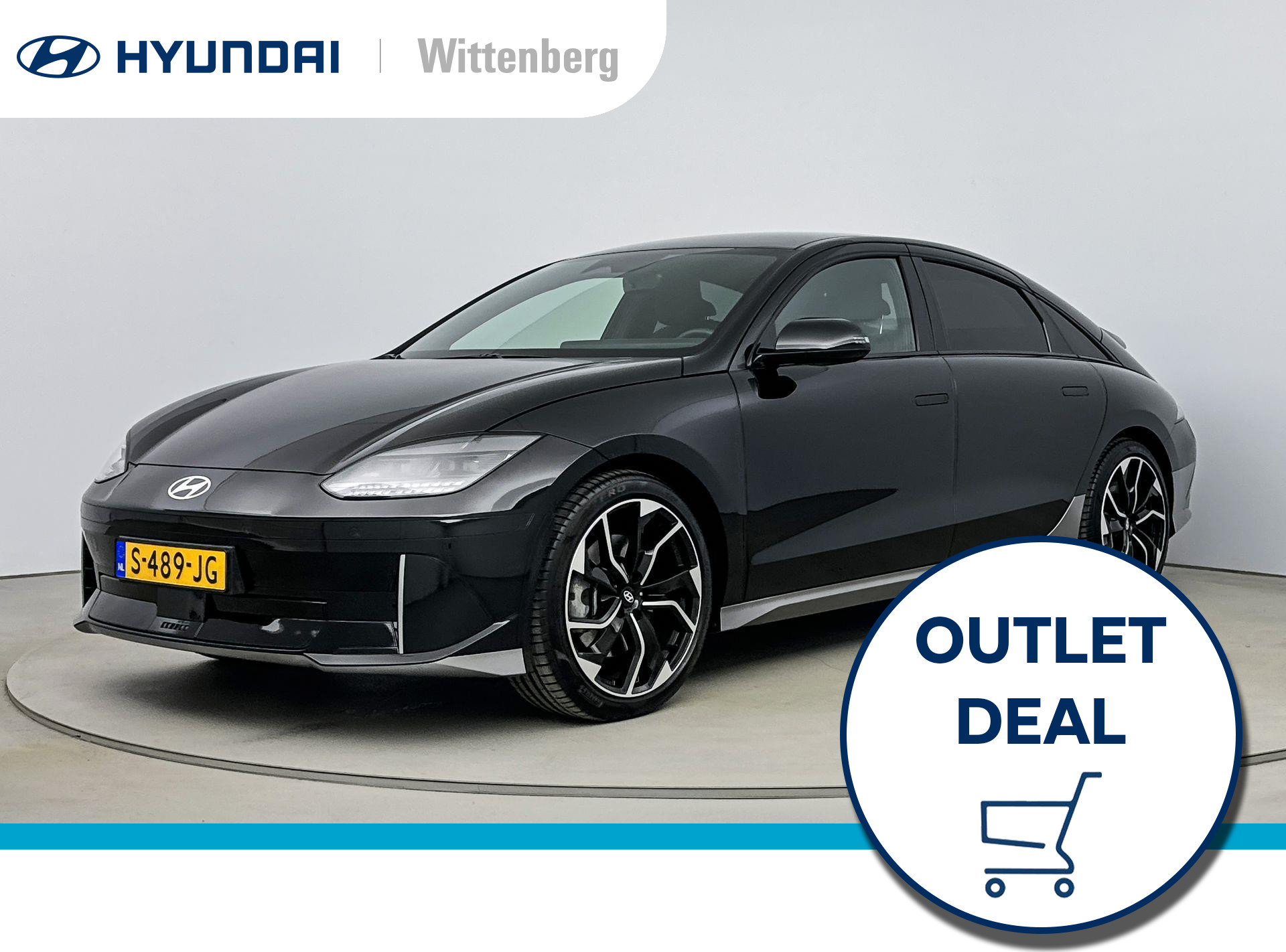 Hyundai IONIQ 6 Connect AWD 77 kWh | Outletdeal! | 20'' velgen | Navigatie | Camera | Keyless