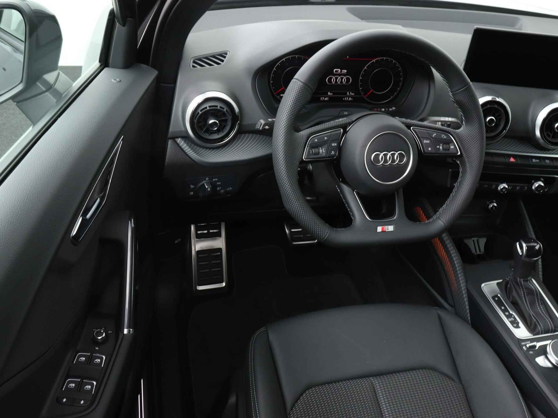 Audi Q2 35 TFSI S Edition 150 PK | Nieuw | Fabrieksgarantie | Automaat | Navigatie | Parkeersensoren | Apple Carplay | Android Auto | Stoelverwarming | Privacy glas | Optiekpakket zwart plus | Lichtpakket ambient light plus | - 9/21