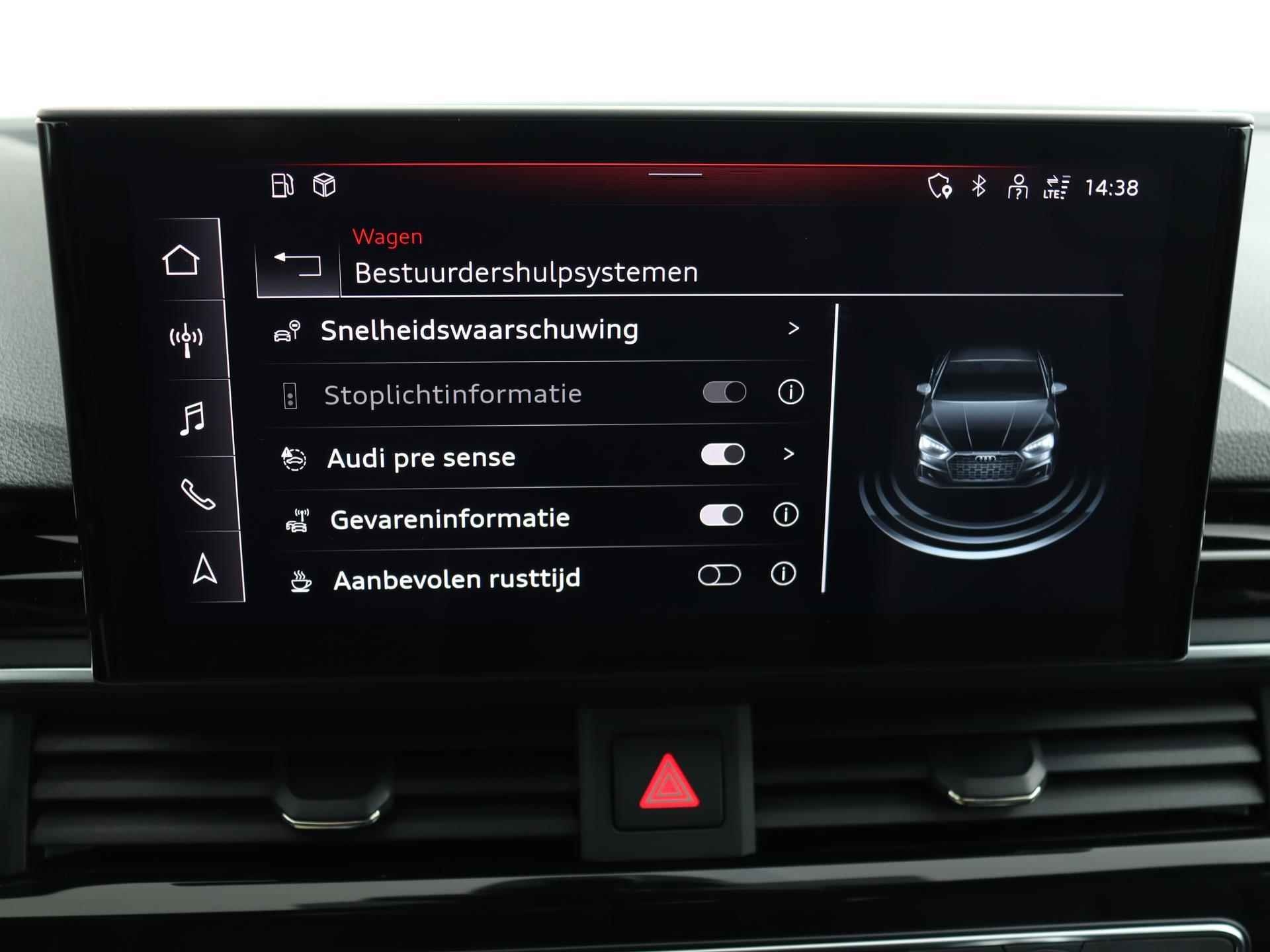 Audi A5 Sportback 35 TFSI S edition Competition | Matrix LED | Optiek Zwart | Apple CarPlay | Parkeerhulp | LED | 19" | Stoelverwarming | S-Line | - 44/54