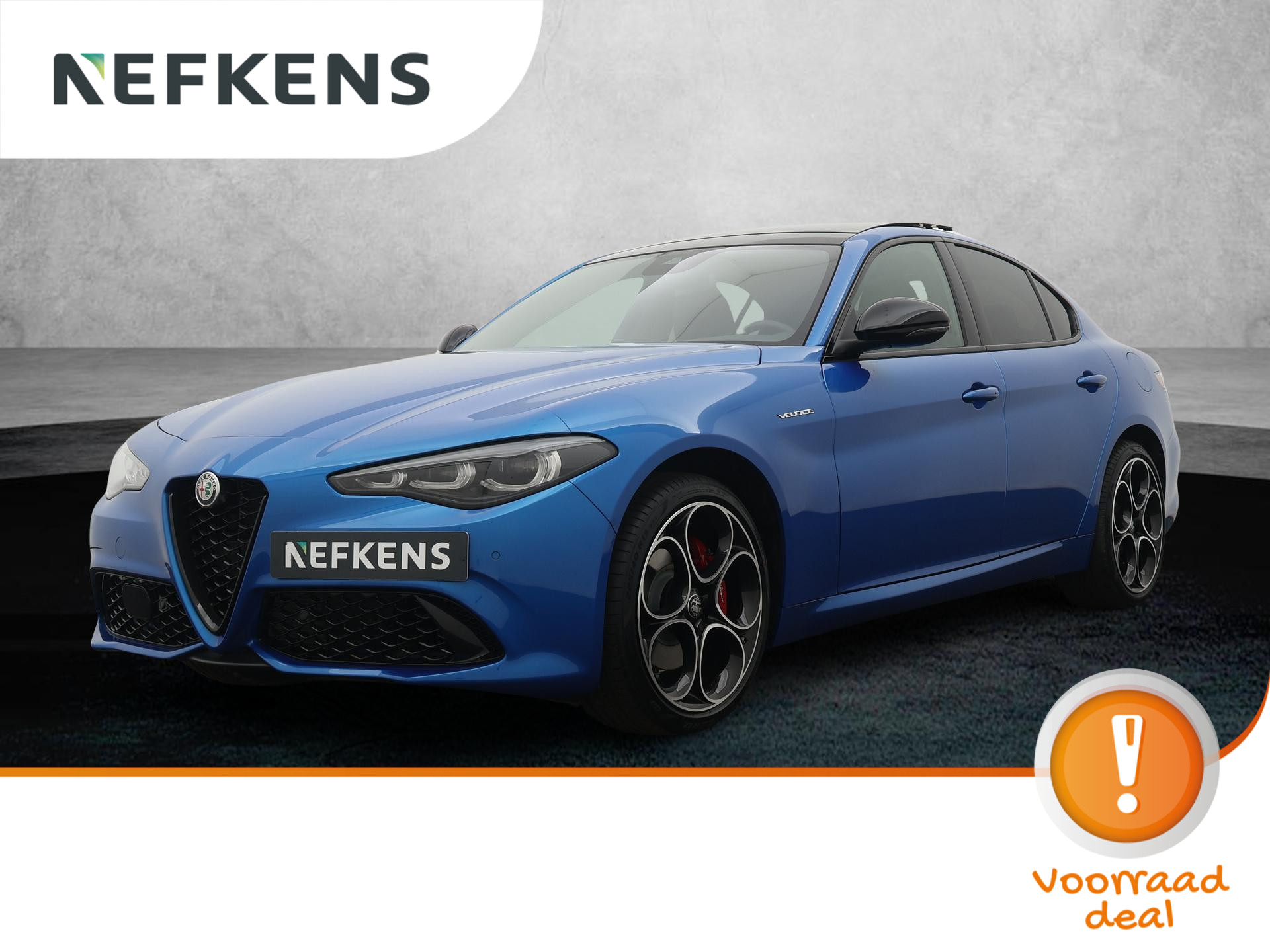 Alfa Romeo Giulia 2.0 T GME AWD Veloce 280PK | Navigatie | Panoramadak | LED Matrix koplampen | Harman Kardon Sound | Alarm Klasse 3 + Peilzender in de prijs inbegrepen