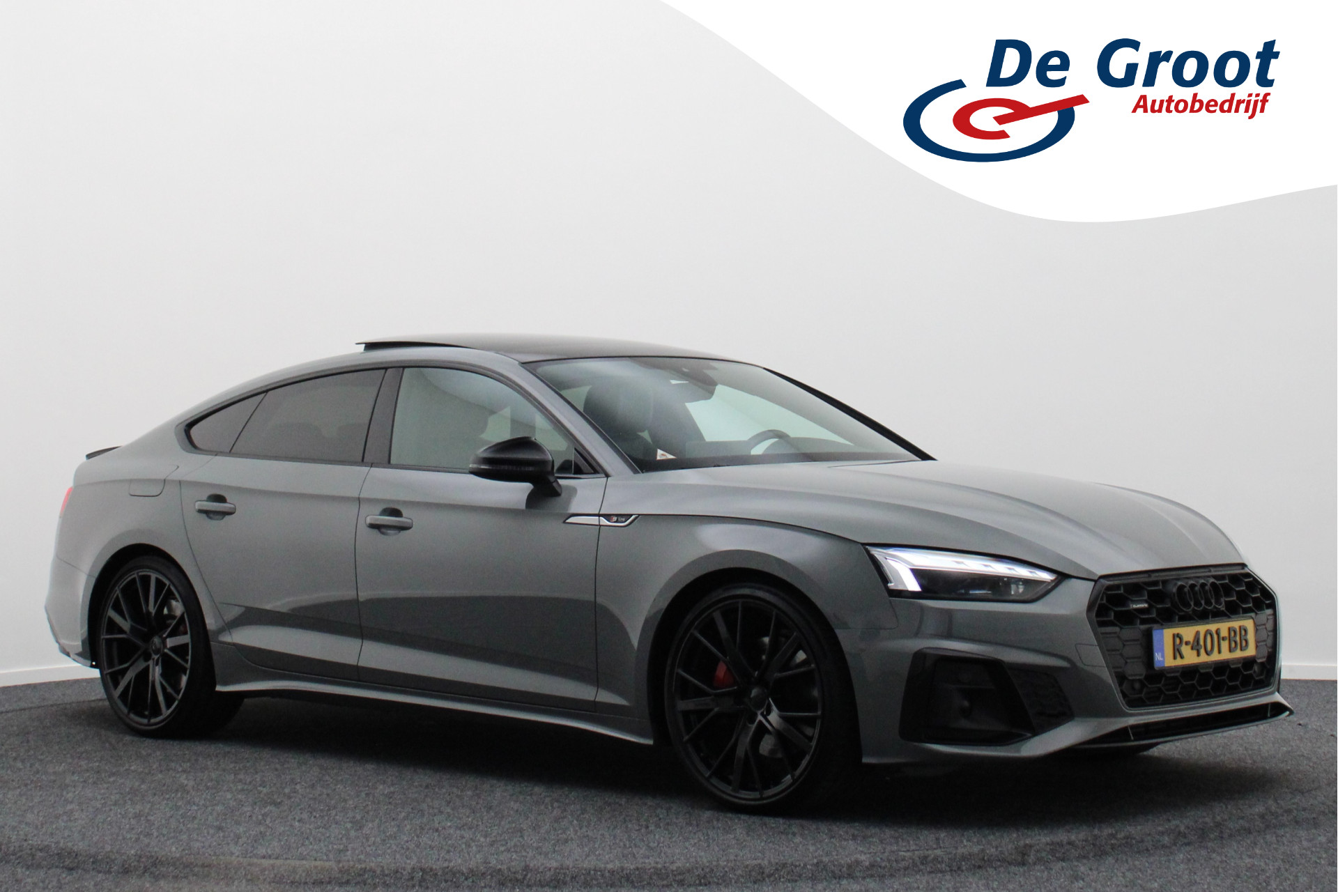 Audi A5 Sportback 45 TFSI quattro Launch edition Sport Automaat Bang & Olufsen, Matrix LED, Camera, Stoelverw., Black Edition, Panoramadak