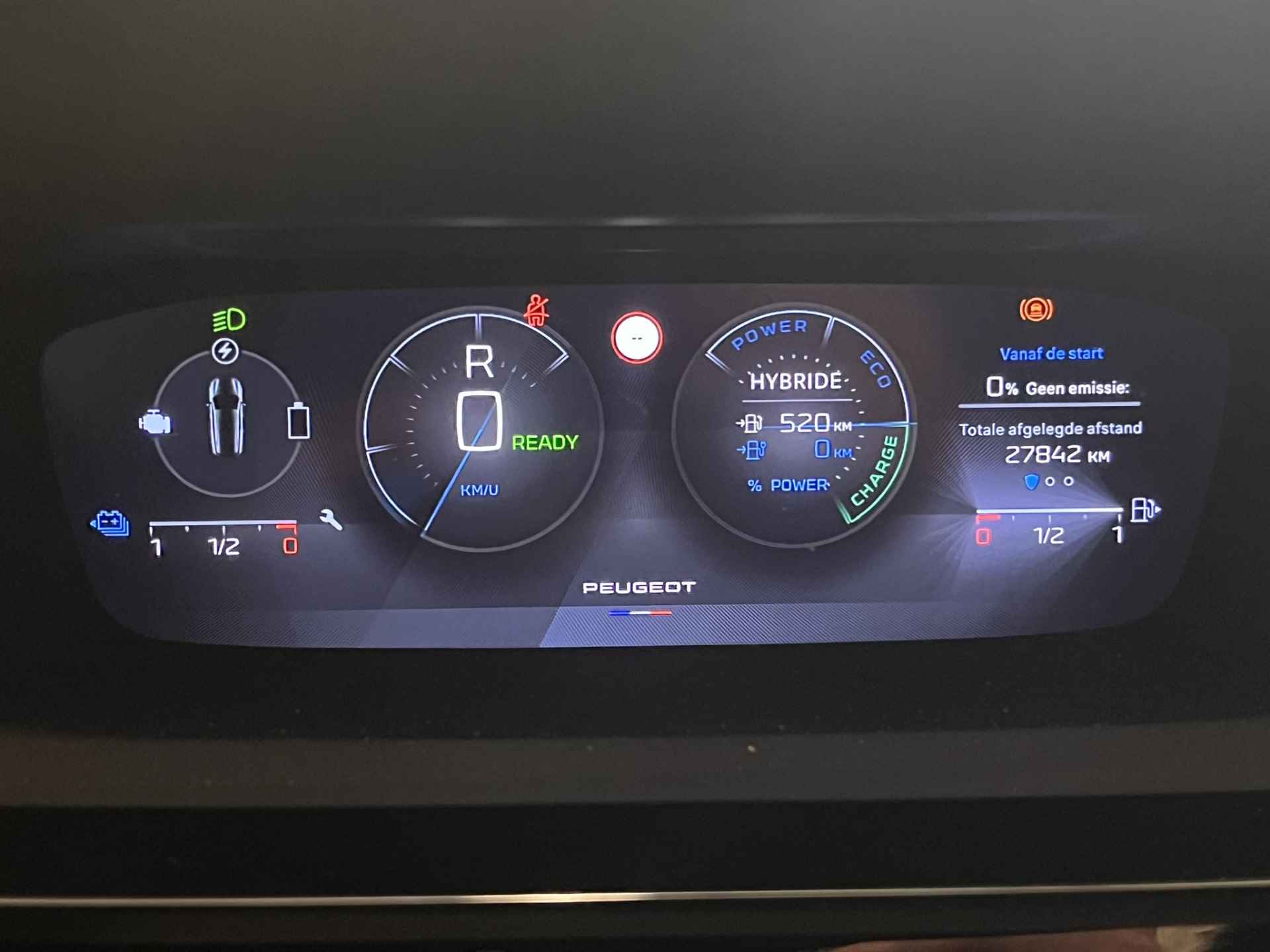 Peugeot 308 SW 1.6 180PK Hybrid GT | Panoramadak | Trekhaak | Elek.Stoel | Geheugen | Massage | Alcantara/Leder | Elek.Klep | 360 Camera | Stoelverwarming | Stuurverwarming | Carplay | Navigatie | Dode hoek | Bluetooth | - 24/39