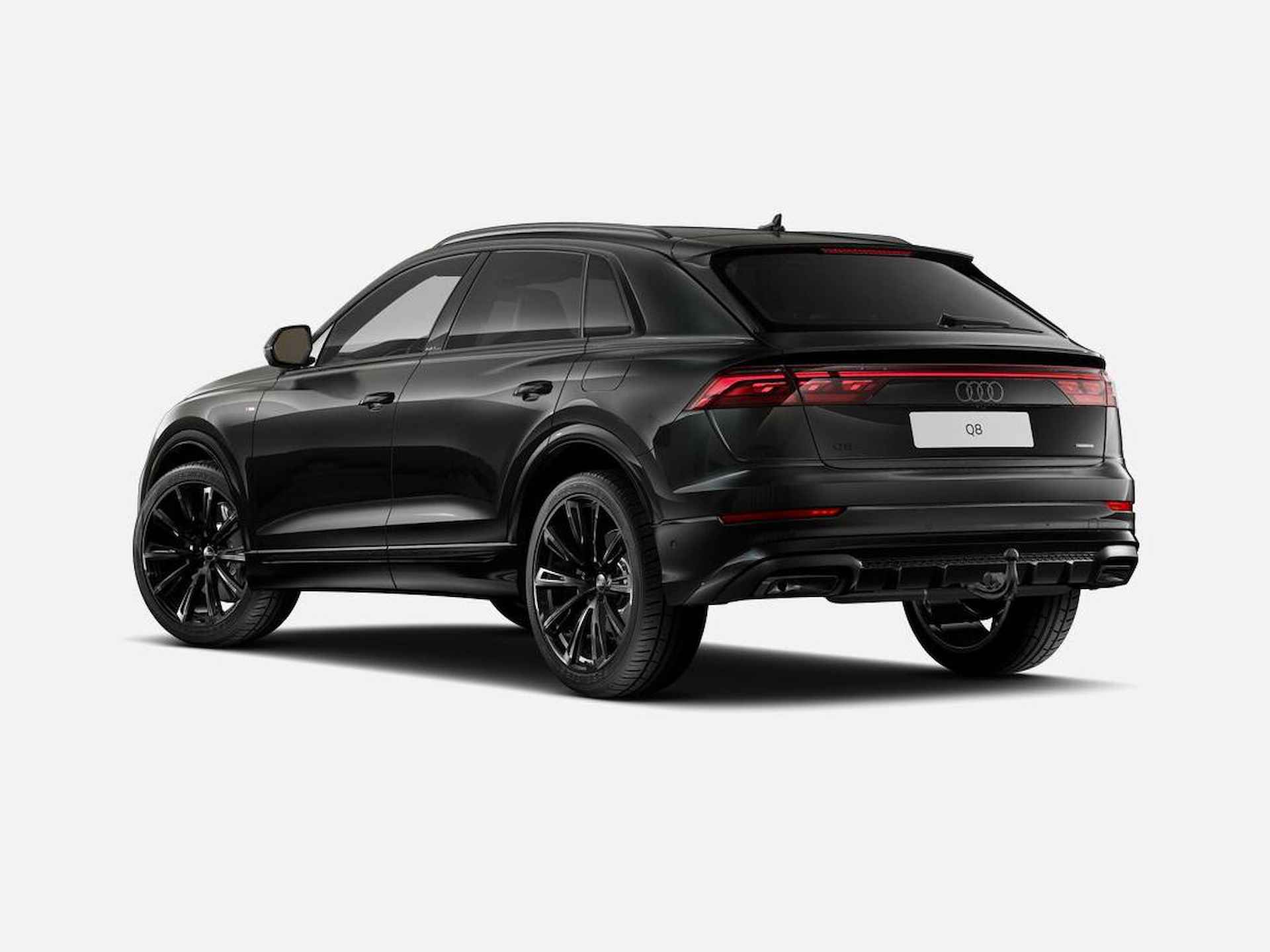 Audi Q8 55 TFSI e quattro Pro Line S 394 pk · HD Matrix + Audi Laserlicht · Glazen Panoramadak · Digitale OLED achterlichten · Interieur carbon · Comfortsleutel - 2/8