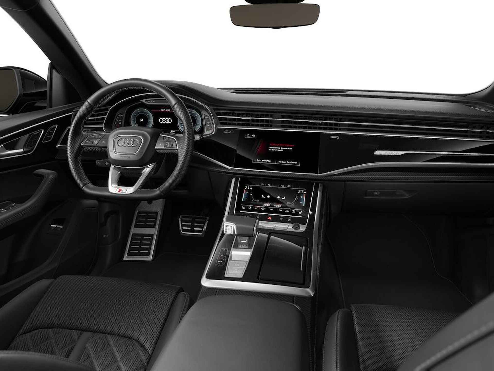 Audi Q8 55 TFSI e quattro Pro Line S 394 pk · HD Matrix + Audi Laserlicht · Glazen Panoramadak · Digitale OLED achterlichten · Interieur carbon · Comfortsleutel - 3/8