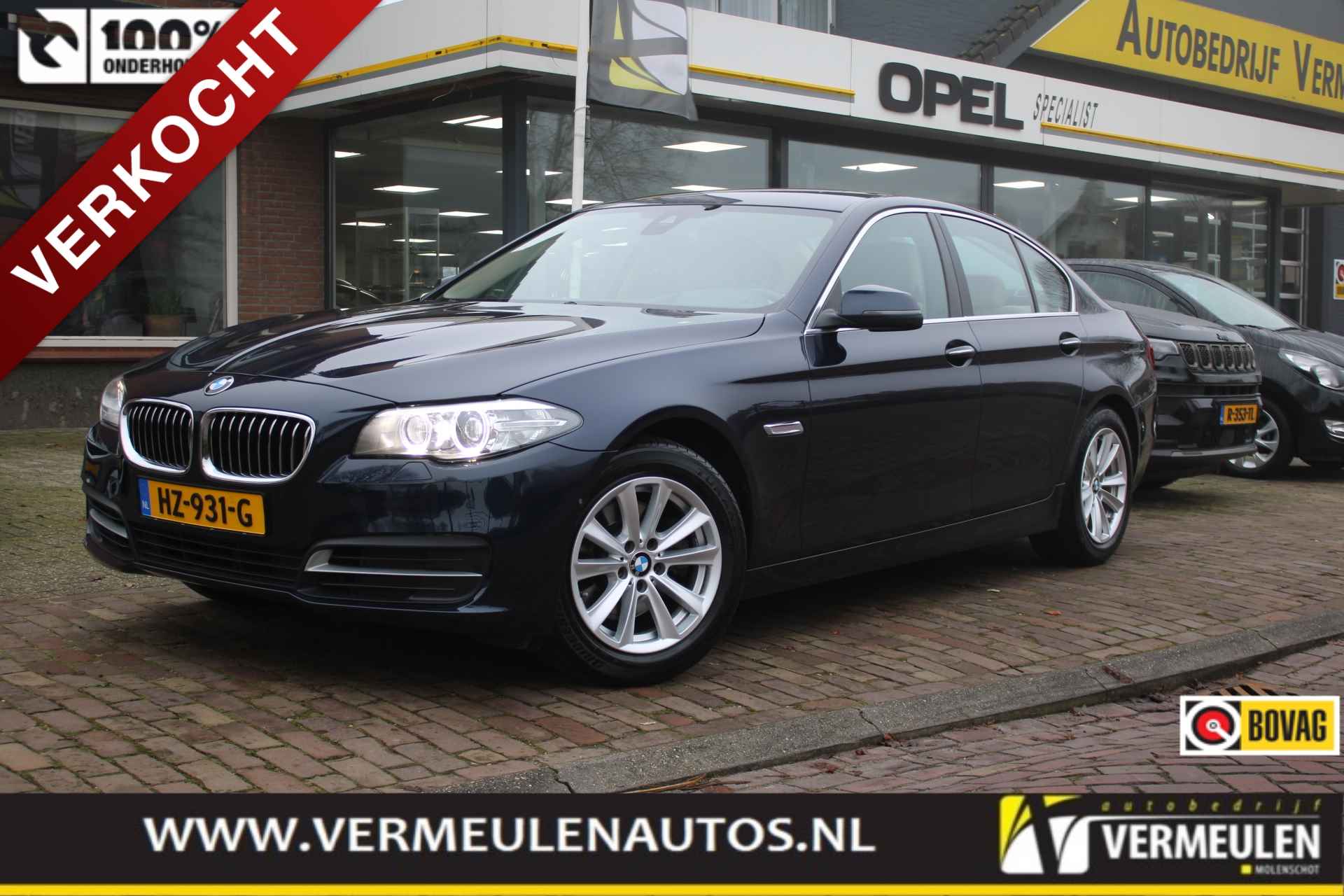 BMW 5-Serie 520i 184PK High Executive + 17"/ Navi/ Clima/ Cruise/ Leder/ Xenon/ Head-UP/ NL auto