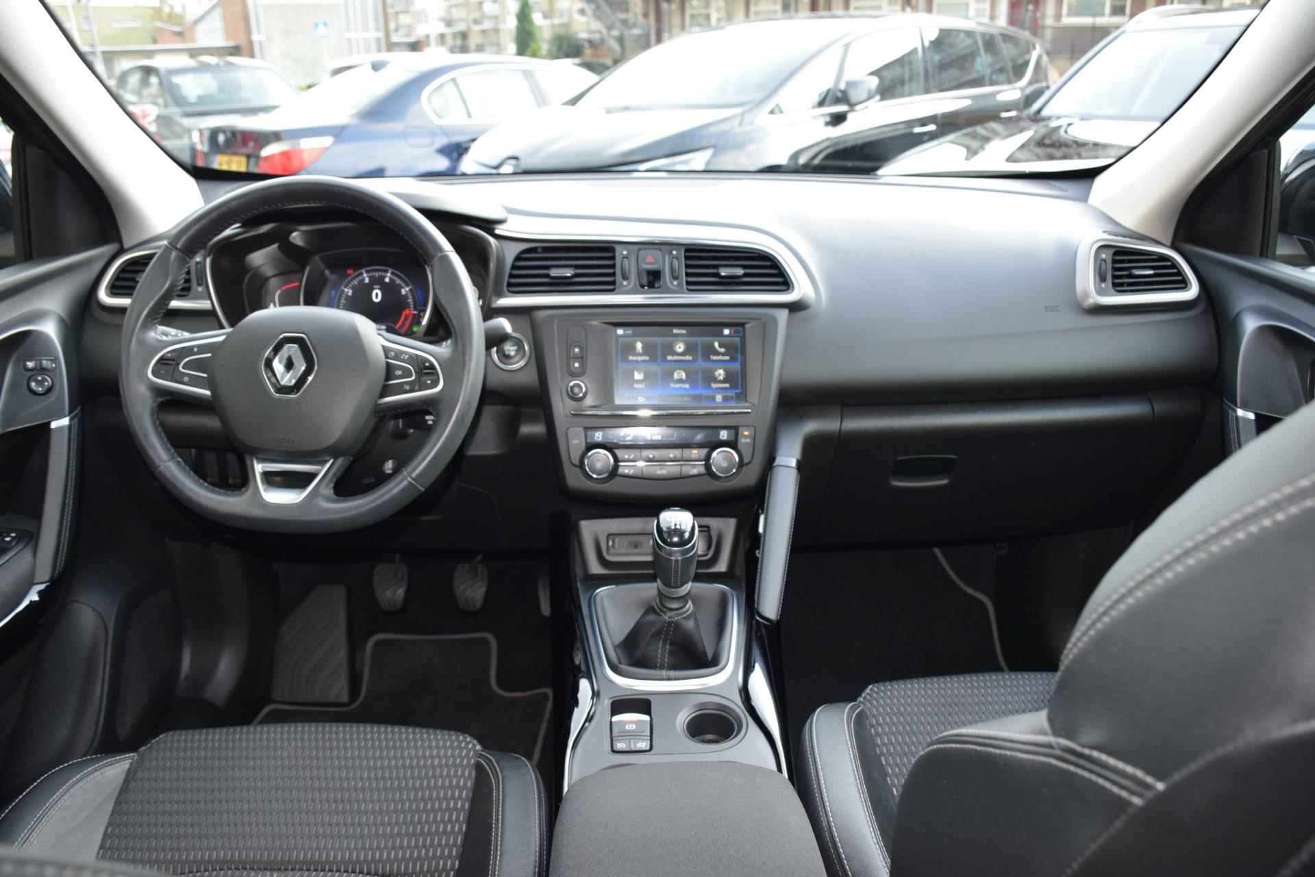 Renault KADJAR 1.3 LIMITED uitvoering : Led, Achteruitrij camera, Half lederen stoelen, Cruise control, Navi, AFNEEMBARE TREKHAAK - 39/66