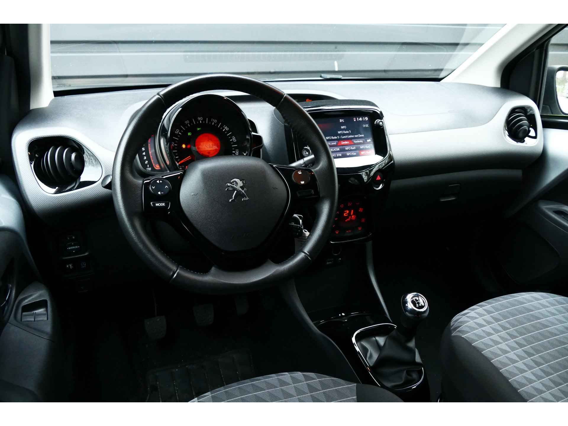 Peugeot 1.0 E-VTI 72PK 5-DRS ALLURE / NAVI / LED / CLIMA / 15"LMV / CAMERA / BLUETOOOTH / 2E EIGENAAR / NIEUWSTAAT !! - 14/26