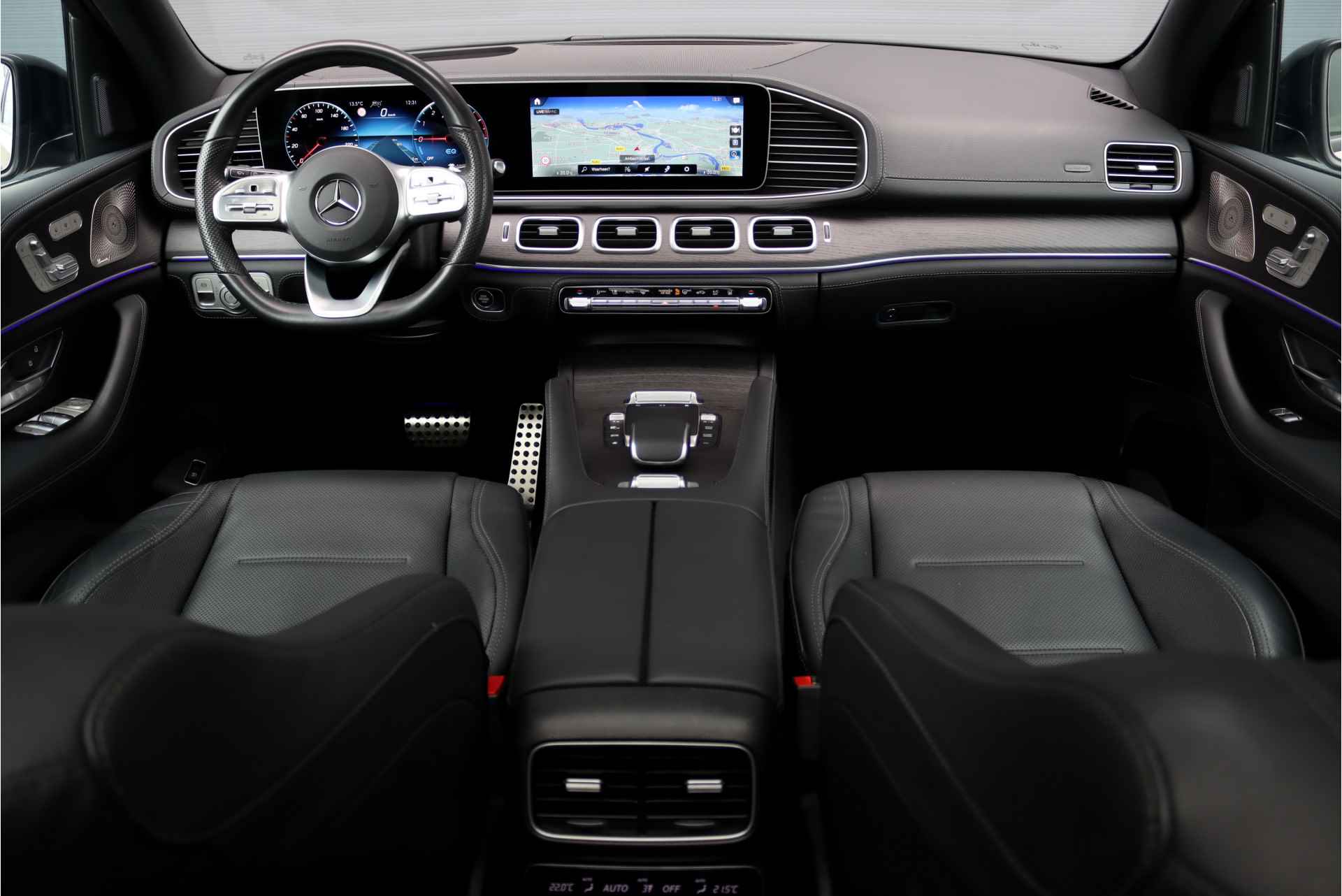 Mercedes-Benz GLE 350 de 4-MATIC Premium+ AMG Line Aut9, Luchtvering, Panoramadak, Distronic+, Surround Camera, Burmester, Memory, Stoelventilatie, Armsteunverwarming, bekerhouder Gekoeld/Verwarmd, Etc, - 3/56