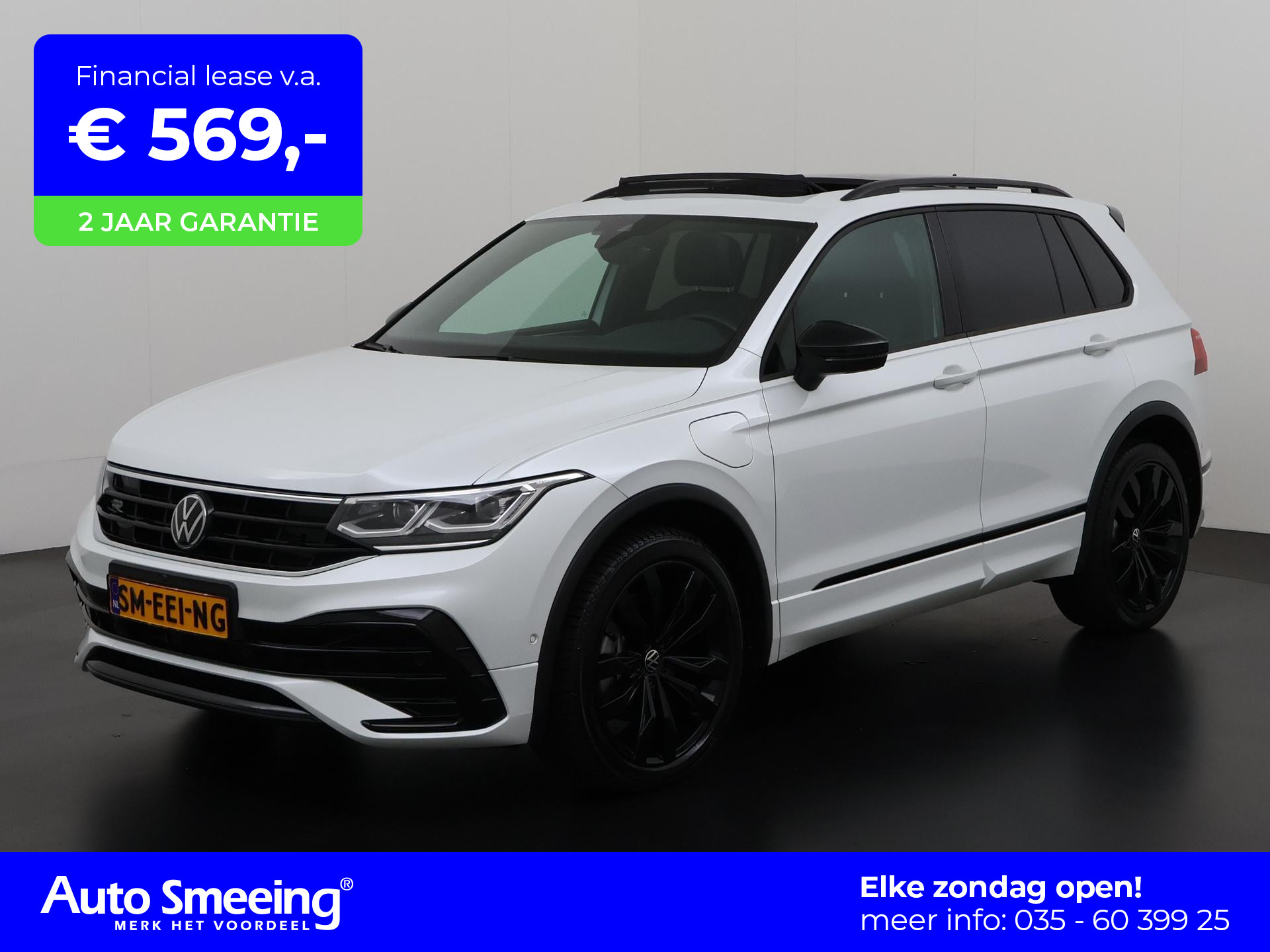 Volkswagen Tiguan 1.4 TSI eHybrid R-Line Black Style | Trekhaak | Leder | Panoramadak | Mem Stoel | Zondag Open!