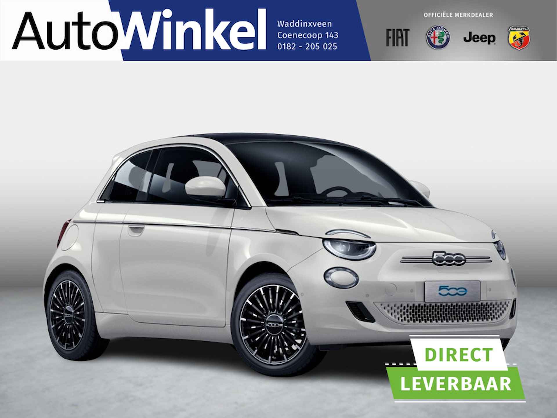 Fiat 500e 3+1 La Prima 42 kWh | by Bocelli | JBL | Technology Pack | Winter Pack | Priv Glass | Adapt. Cruise | SEPP € 2000,- | Uit voorraad leverbaar ! - 1/8