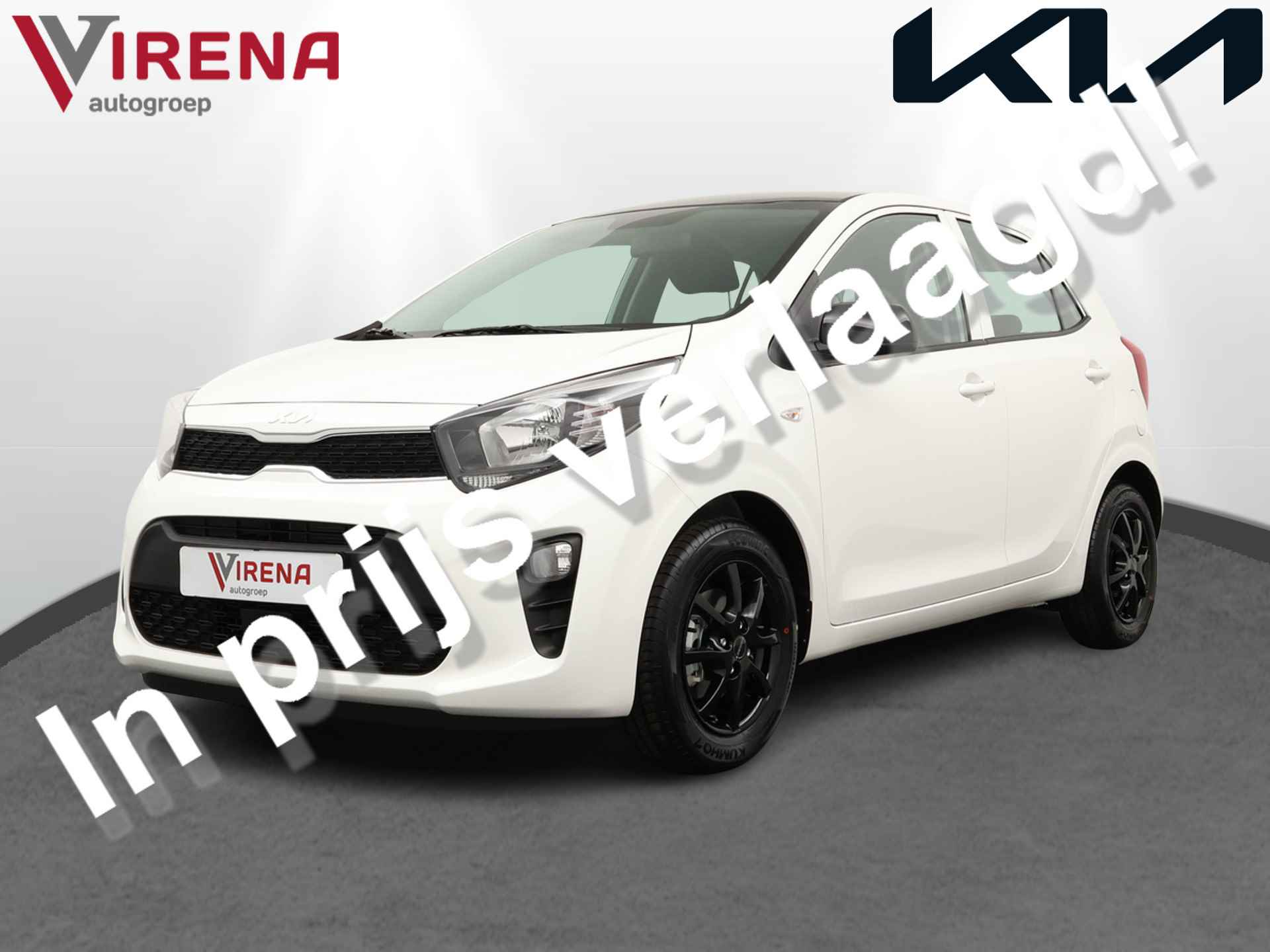 Kia Picanto 1.0 DPi Virena Edition * Nieuw uit voorraad leverbaar * - Zwarte Lichtmetalen Velgen - Zwart dak - Zwarte spiegels - Cruise Control - Airco - Nieuw uit voorraad leverbaar! - 1/40