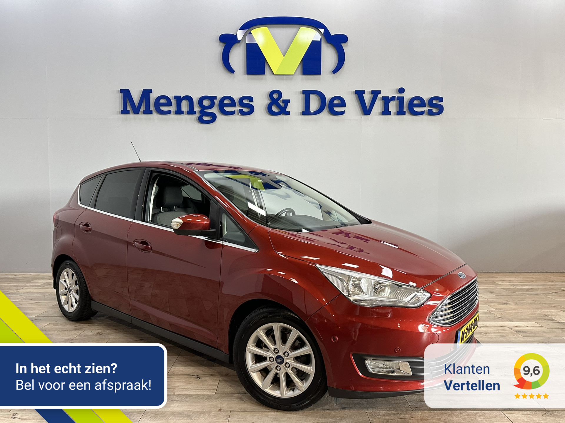 Ford C-MAX 1.0 Titanium Airco ECC | Navigatie | Cruise Control | Camera | Trekhaak | Stoelverwarming | Parkeerhulp | Isofix |