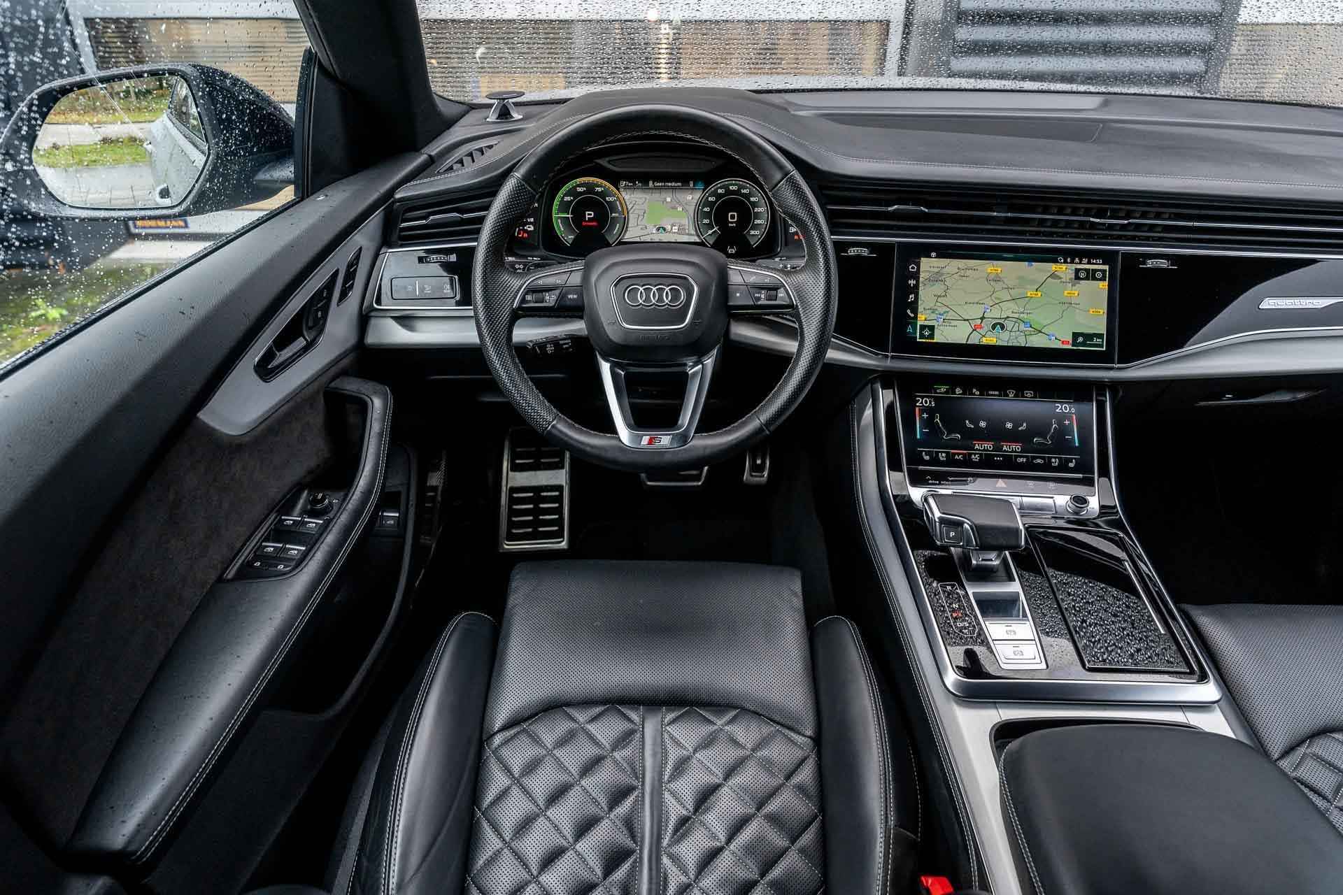 Audi Q8 60 TFSI e 462pk quattro Pro Line S Competition | Nardo Grijs Gewrapt | Head up display | B&O Advanced 3D | Nachtzicht | Panoramadak - 22/61