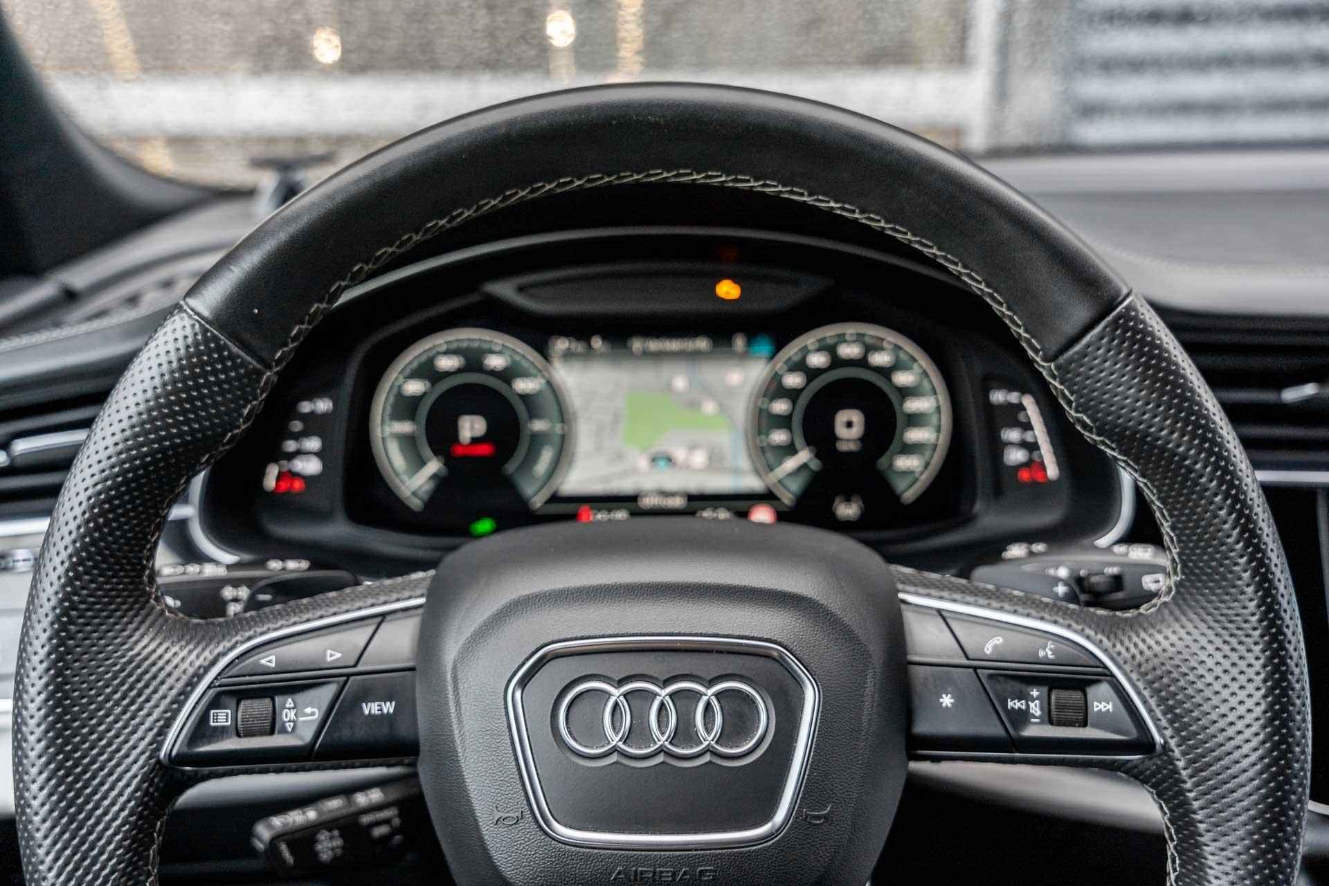 Audi Q8 60 TFSI e 462pk quattro Pro Line S Competition | Nardo Grijs Gewrapt | Head up display | B&O Advanced 3D | Nachtzicht | Panoramadak - 23/61