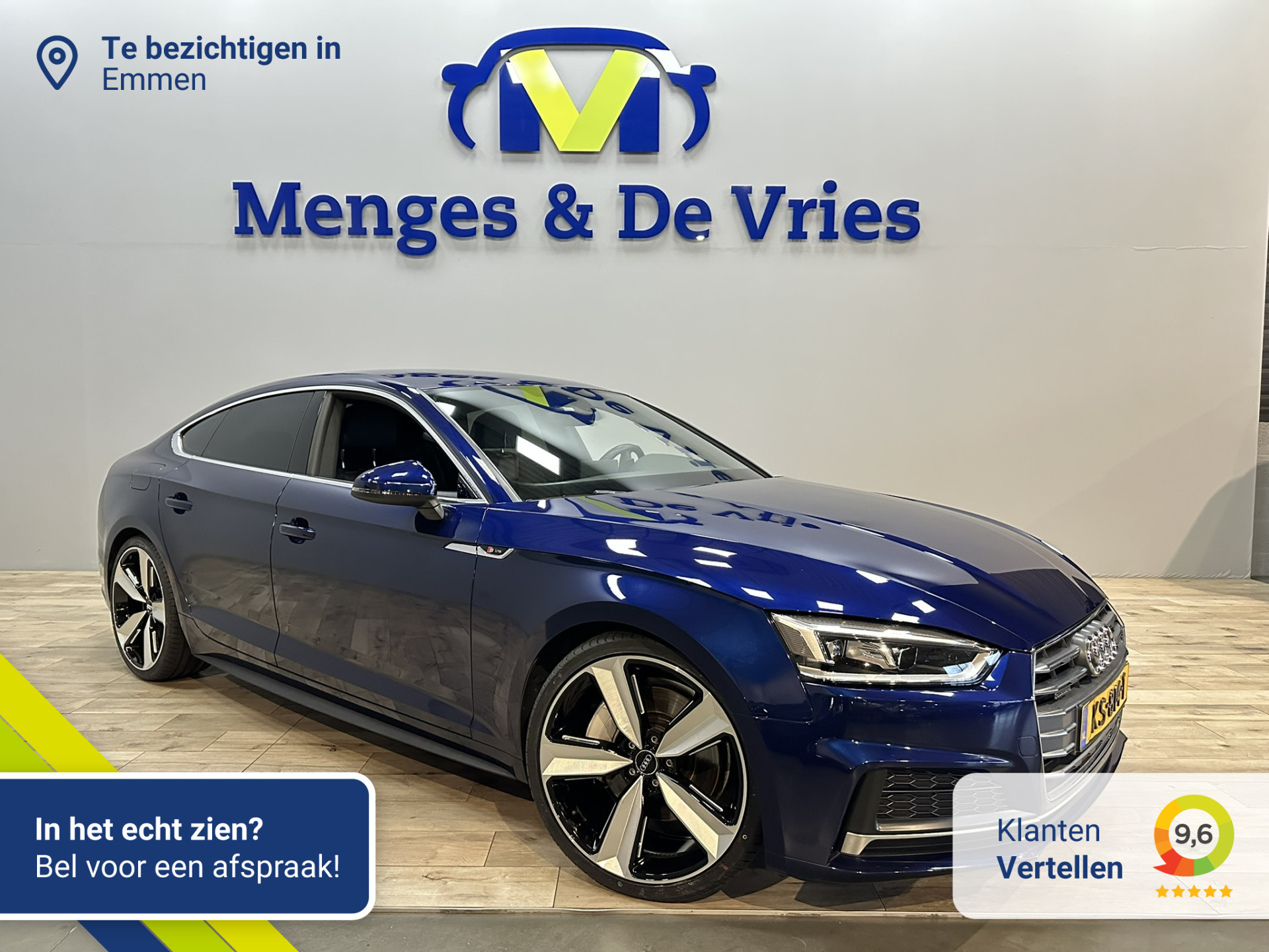 Audi A5 Sportback 45 TFSI 245 PK quattro Sport S-line Edition 3x S Line | Airco ECC | LED | Navigatie | 20" Velgen | Cruise Control | Stoelverwarming | NAP | Isofix |