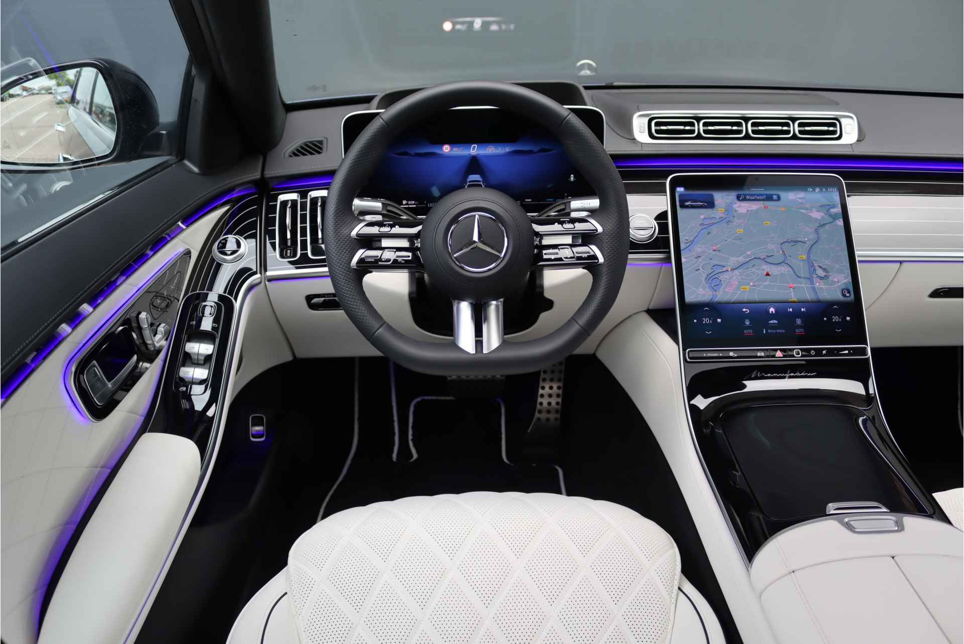 Mercedes-Benz S-Klasse 500 4M Lang AMG Line Aut9, Manufaktur,Distronic+, 3D, MBUX Tablet, Nappa Leder, Massage, HUD, Zonweringspakket, Vierwielbesturing, Softclose,Airmatic,Stoelventilatie V+A, Etc. - 28/51