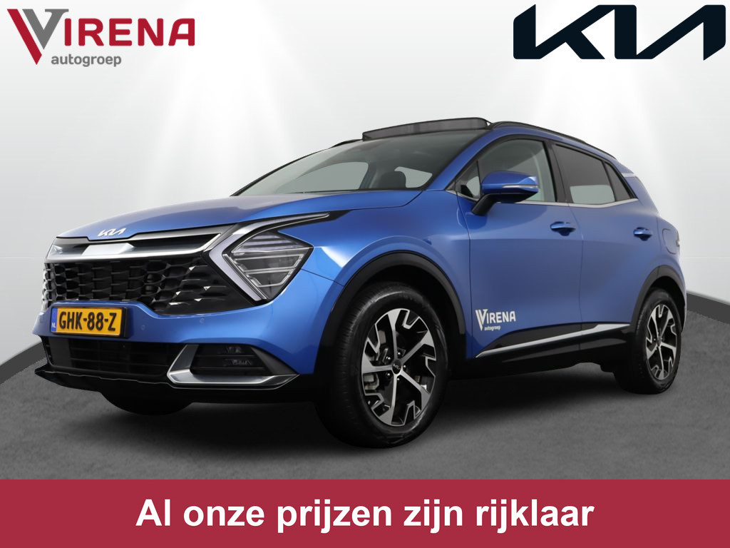 Kia Sportage 1.6 T-GDi Hybrid DynamicPlusLine - Direct leverbaar! - Navigatie - Panorama dak - Stoel-/stuurverwarming - Keyless - Fabrieksgarantie tot 08-2031