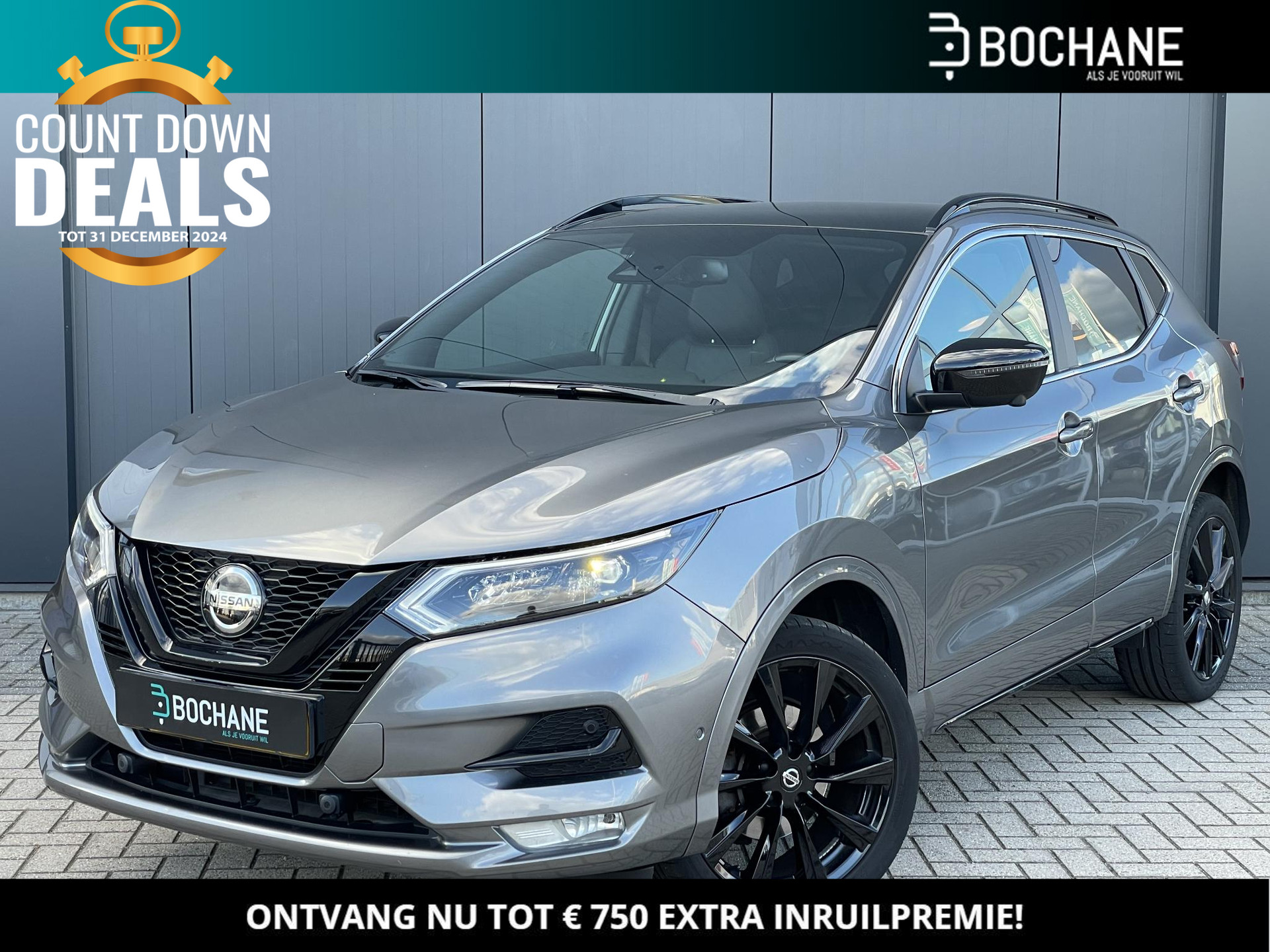 Nissan Qashqai 1.3 DIG-T 140 N-Tec | El. verst. bestuurdersstoel | Panoramadak | 19-Inch | Navigatie | Leder/Alcantara | 360º Camera | Full LED