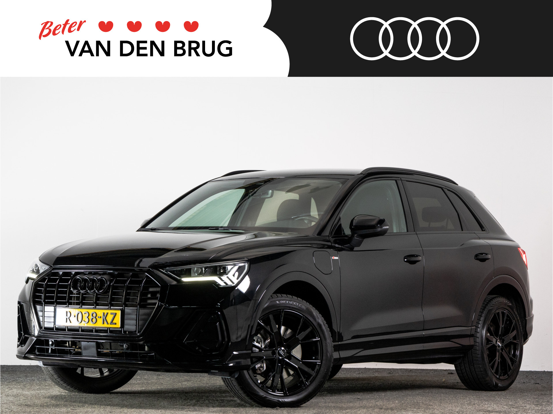 Audi Q3 S-Line 45 TFSI e 245 PK AUTOMAAT | Black Edition | LED | Sonos | Achteruitrijcamera | Keyless | Cruise Control |