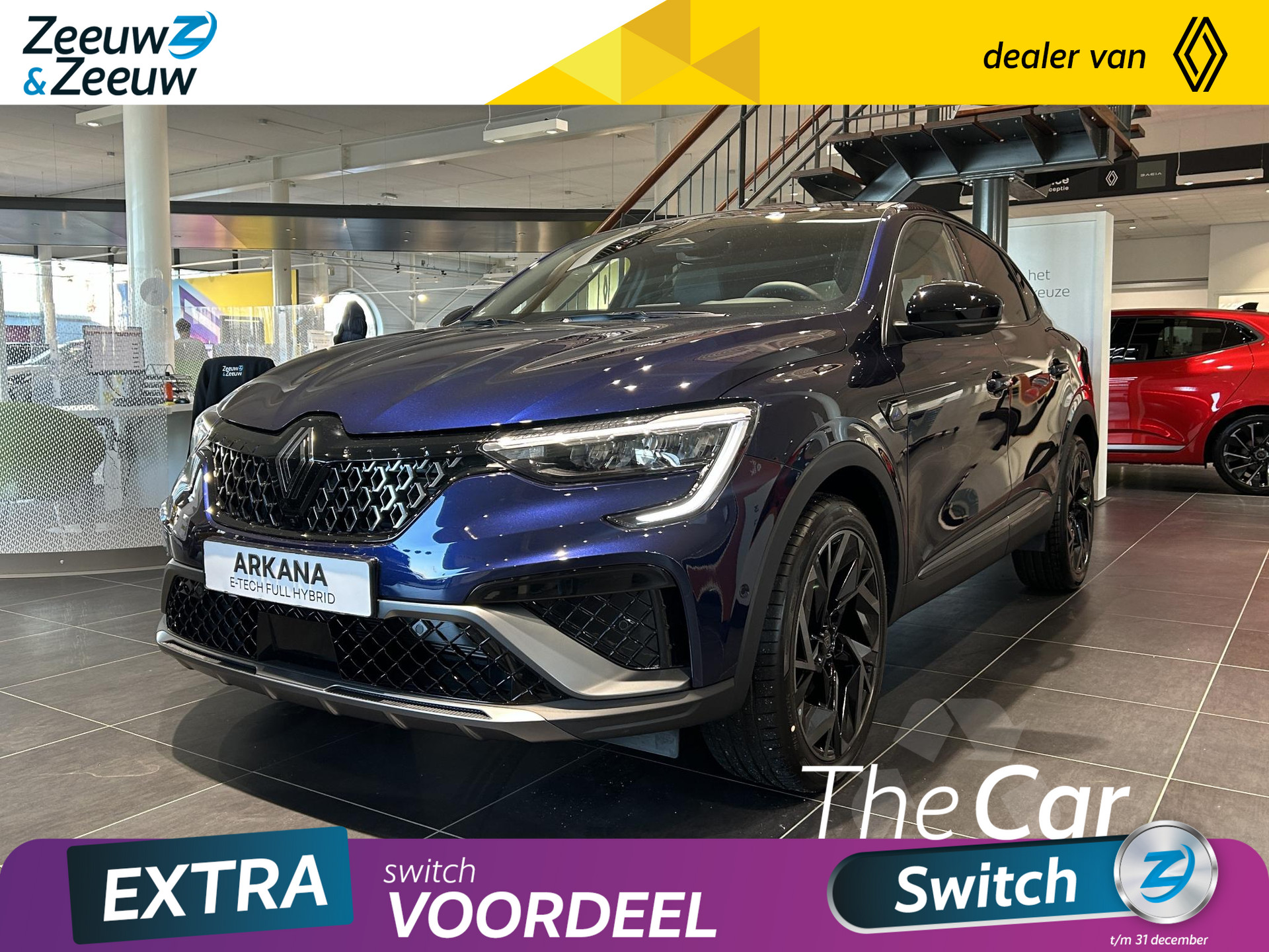 Renault Arkana 1.6 E-Tech hybrid 145 esprit Alpine | Nu uit voorraad leverbaar en profiteer van €2500,- EXTRA Zeeuw & Zeeuw korting! |