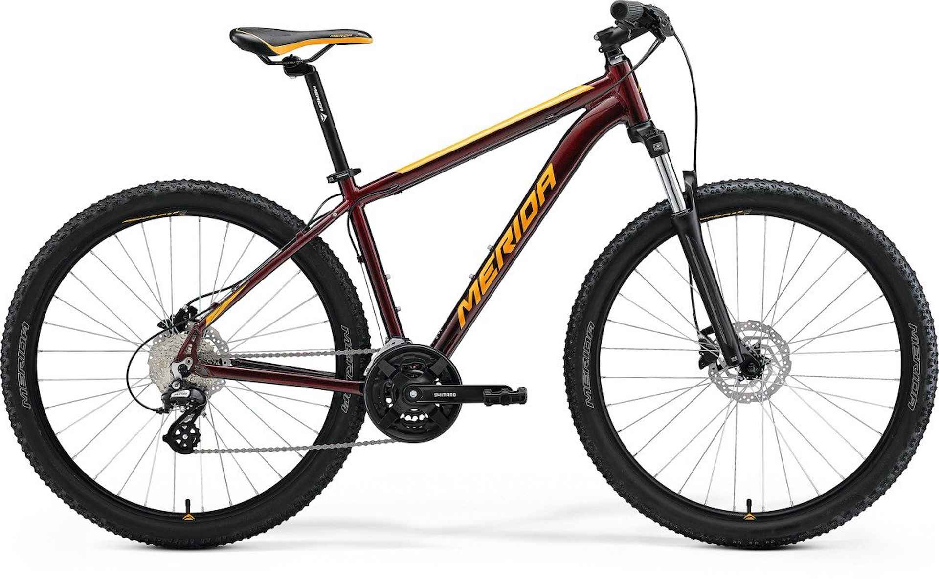 MERIDA Big Seven 15 Heren Burgundy Red Orange XS XS 2025