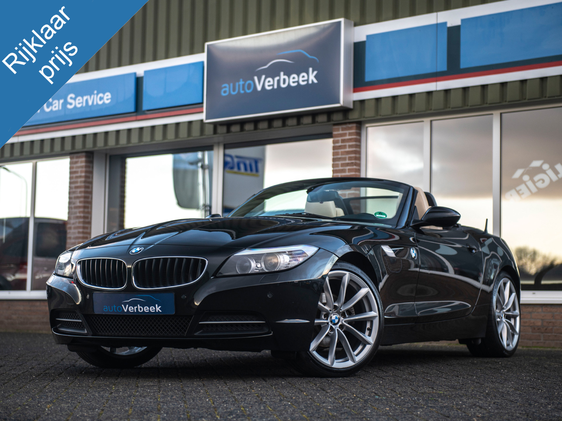 BMW Z4 Roadster sDrive23iA Executive | Apple Carplay | Navi Prof | Comfort Access | Leder | Sportstoelen | Memory Seat | Stoelverw. | Xenon + Grootlichtass. | 19" Lichtmetaal V-spaak 296 | Aut.dimm.spiegels bi+bui. | Schakelflippers bij viaBOVAG.nl
