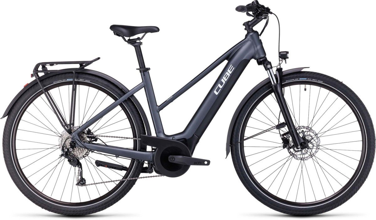 CUBE TOURING HYBRID Mixed Grey/white TXS 46cm TXS