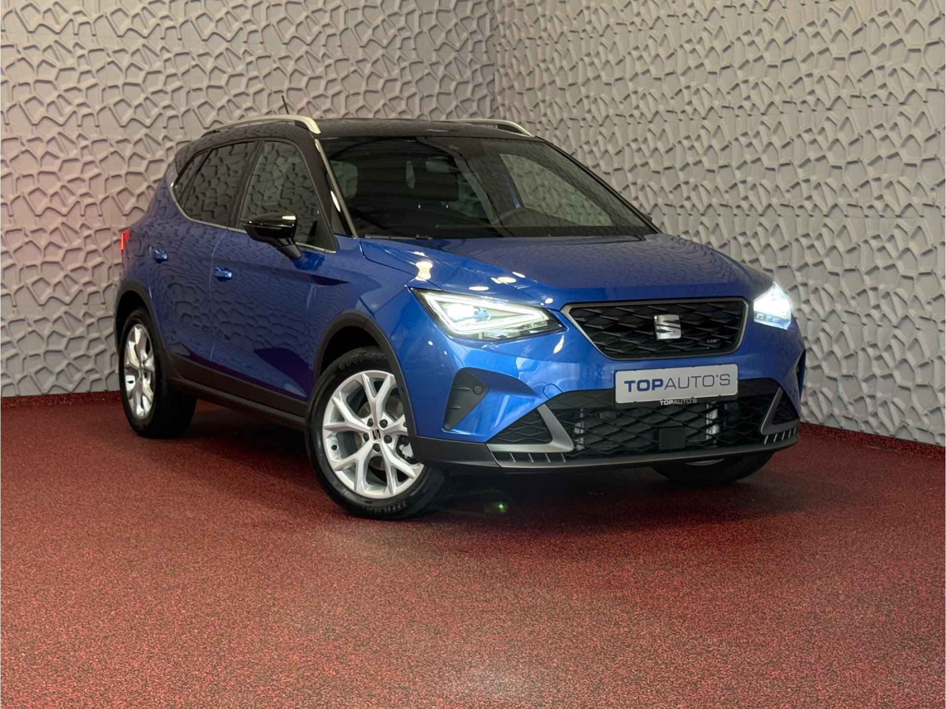 SEAT Arona TSI FR BI-COLOR 115PK LED VIR.COCKPIT CAMERA ADAP.CRUISE 17''LMV 07/2024 10x Seat Arona op voorraad - 53/74